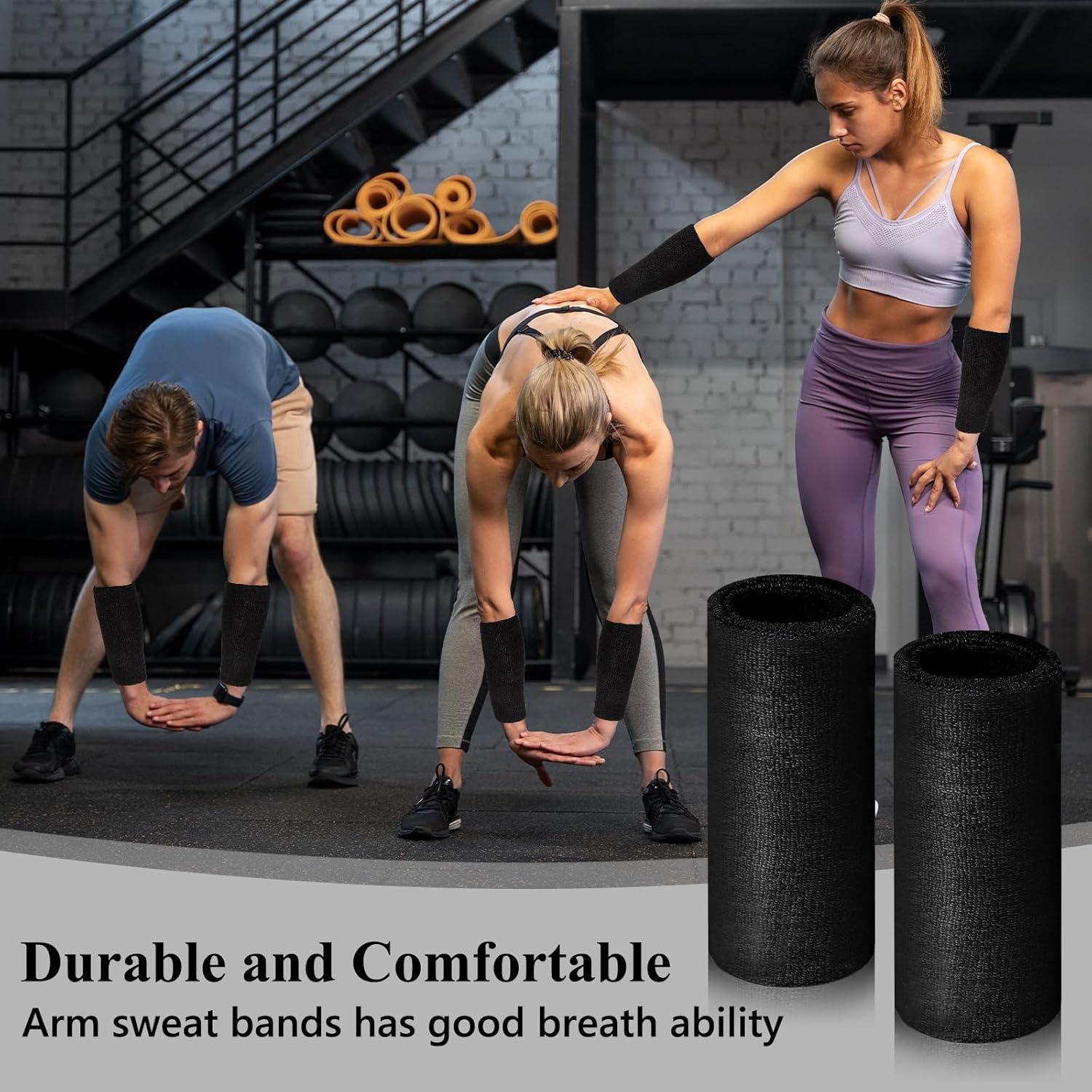 Muñequera de Sudor MSHUNKEJI 23x9 cm Negra Unisex