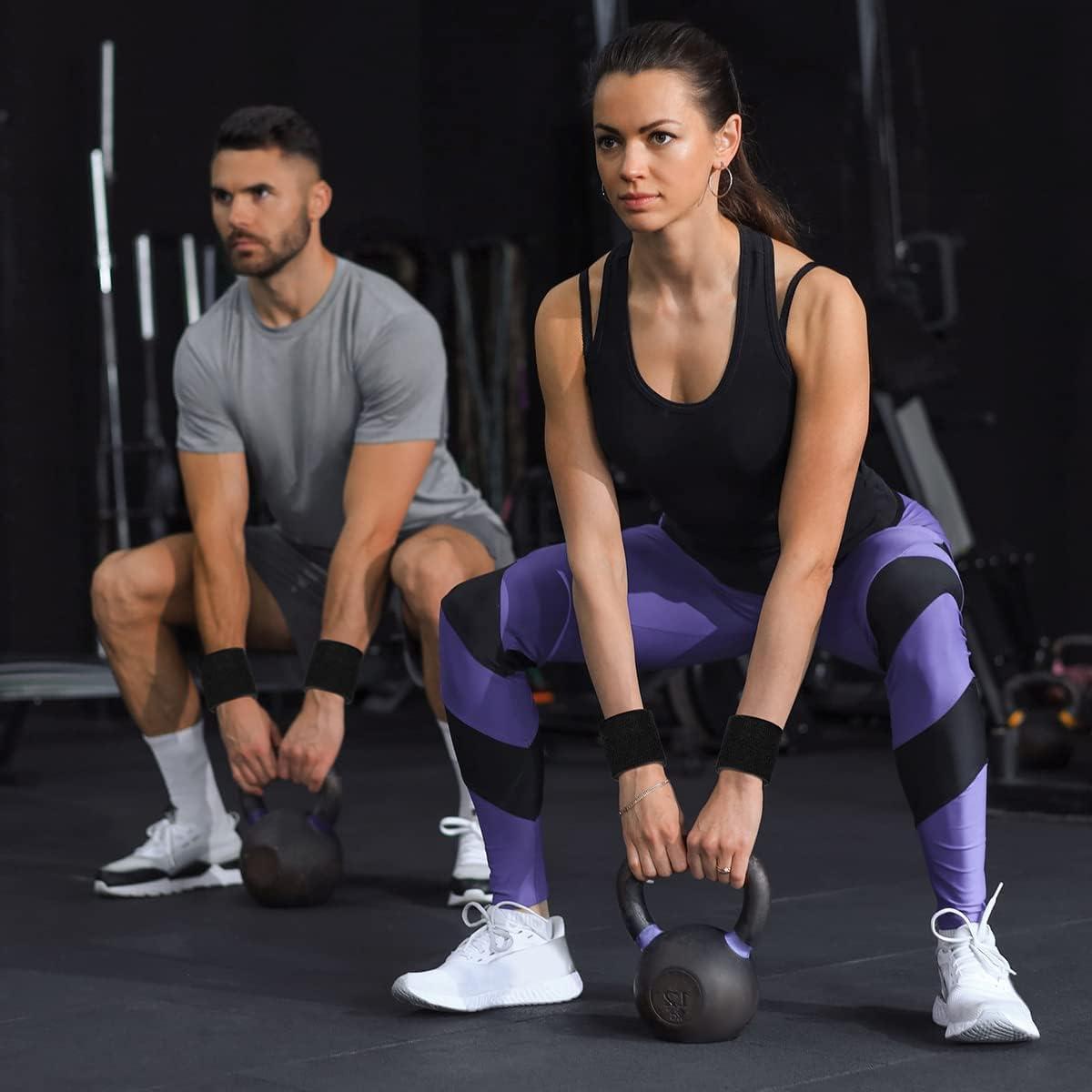 Conjunto de Muñequera Deportiva Aucuu 2PCS Absorbentes