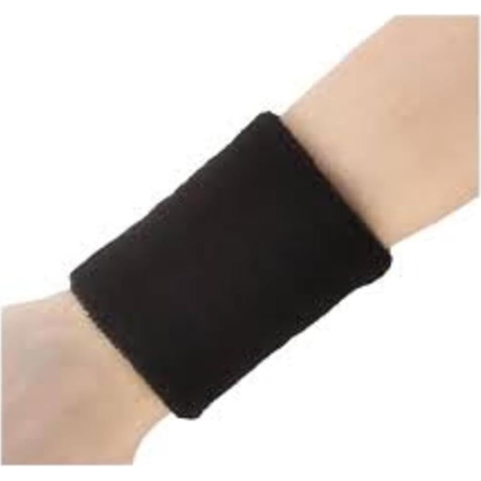 Banda Deportiva de Sudor Genérico 3 Pulgadas Algodón Negro