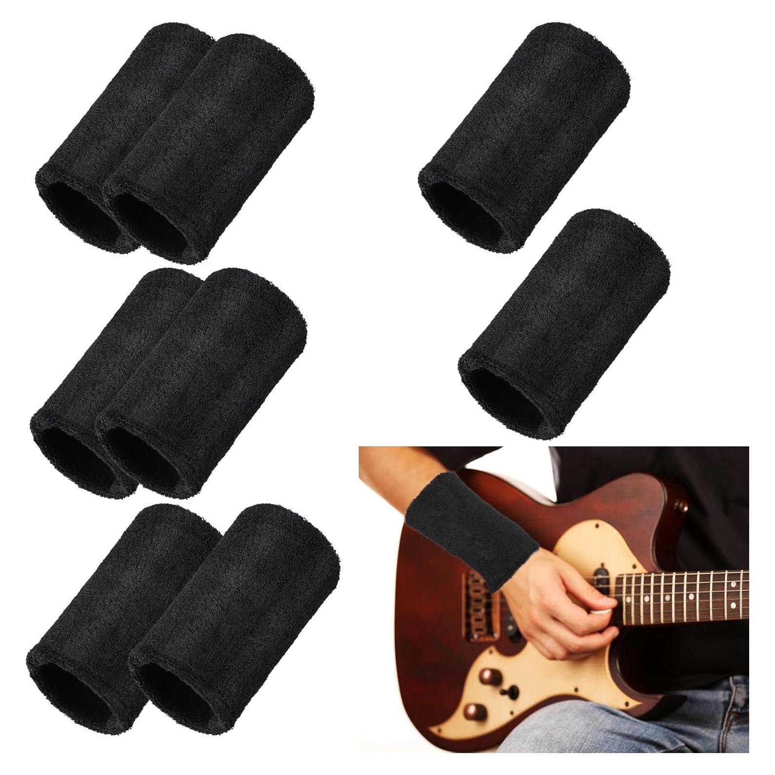 Muñequera Absorbente de Sudor Boao 8 Piezas 15x8.5cm Negra