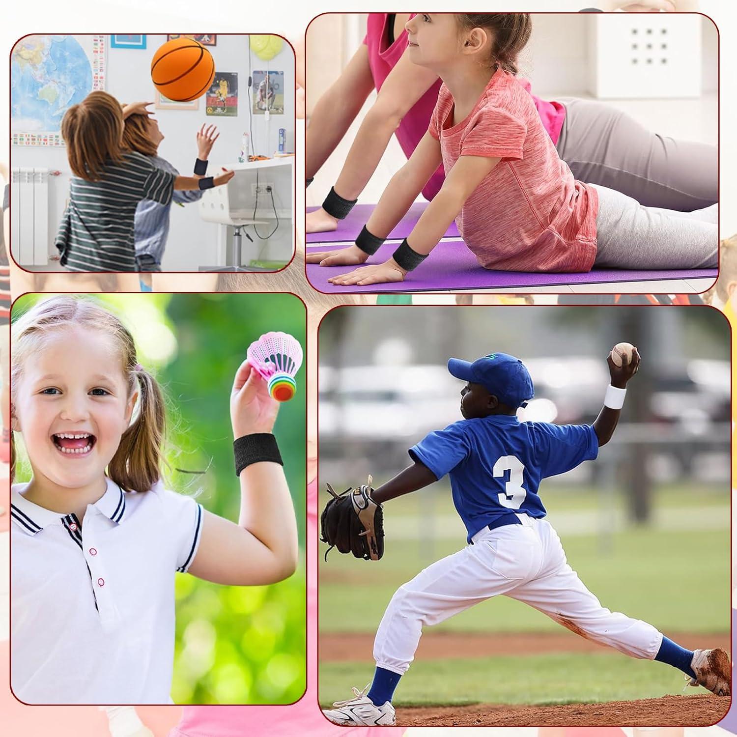 Muñequera Elástica Magicorange para Niños - 2 Pares Absorbentes