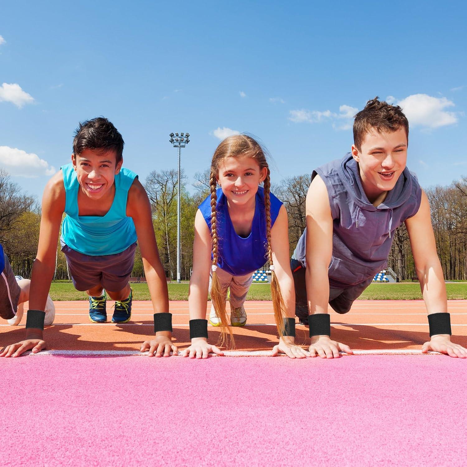 Paquete de 12 Muñequera Deportiva Bememo Absorbente 6x6cm