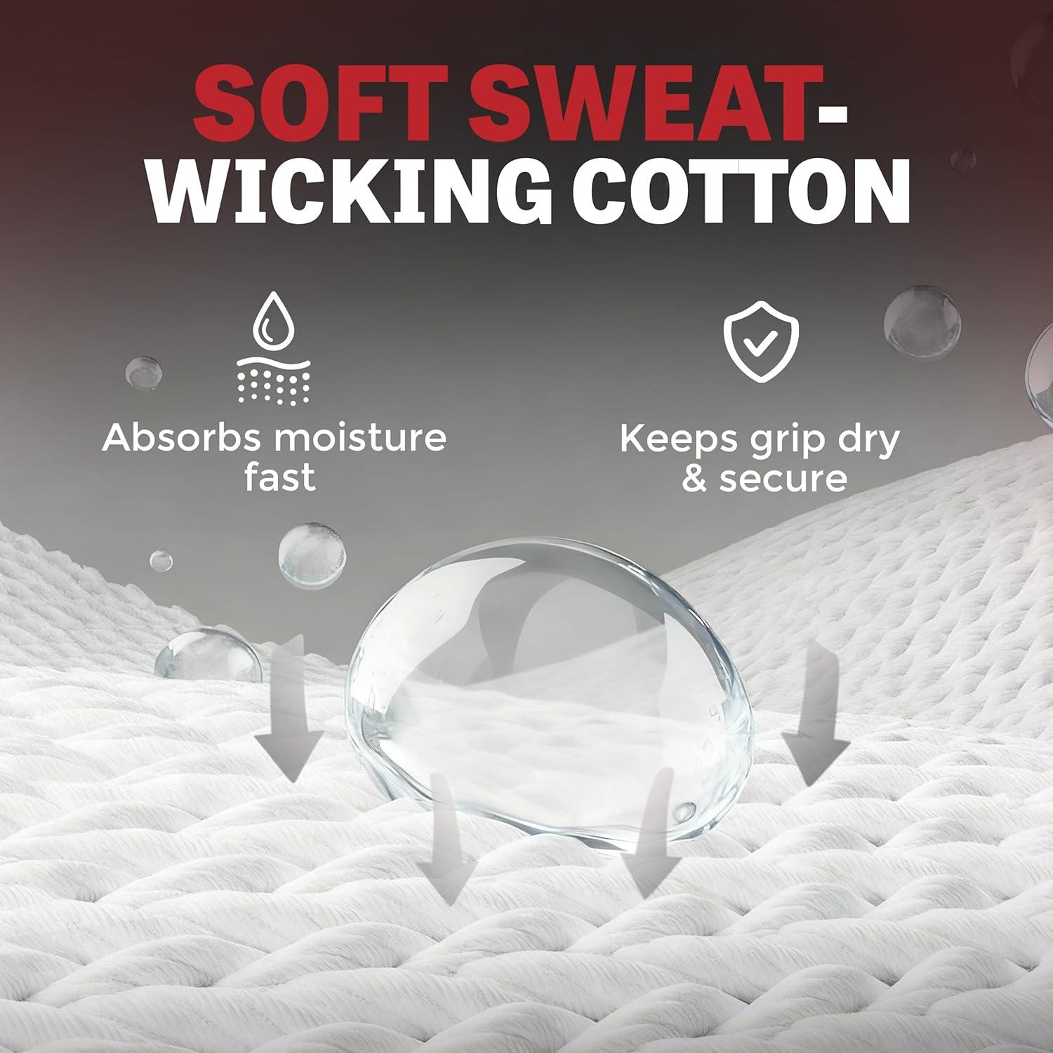 Muñequera de Gimnasia Reisport - Protección Unisex Blanca