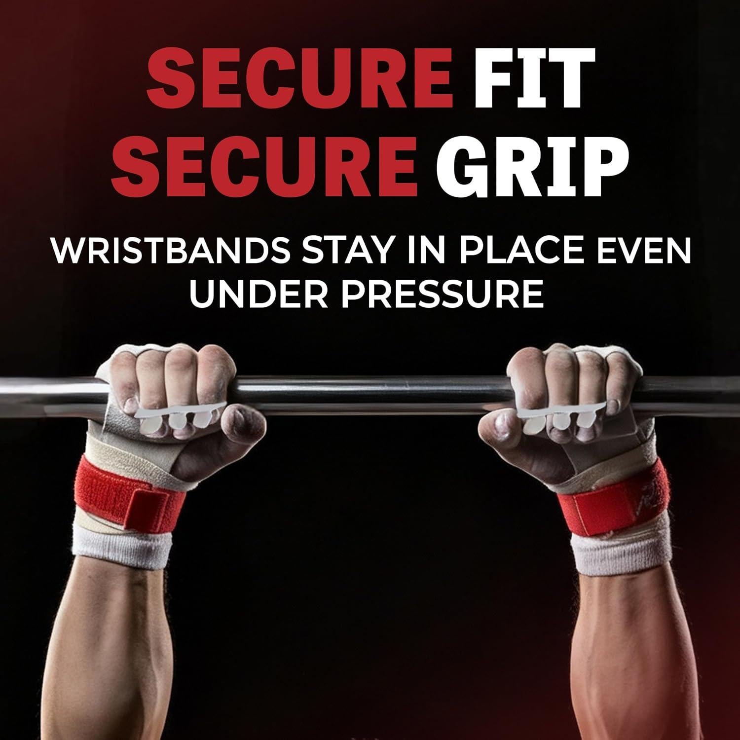 Muñequera de Gimnasia Reisport - Protección Unisex Blanca