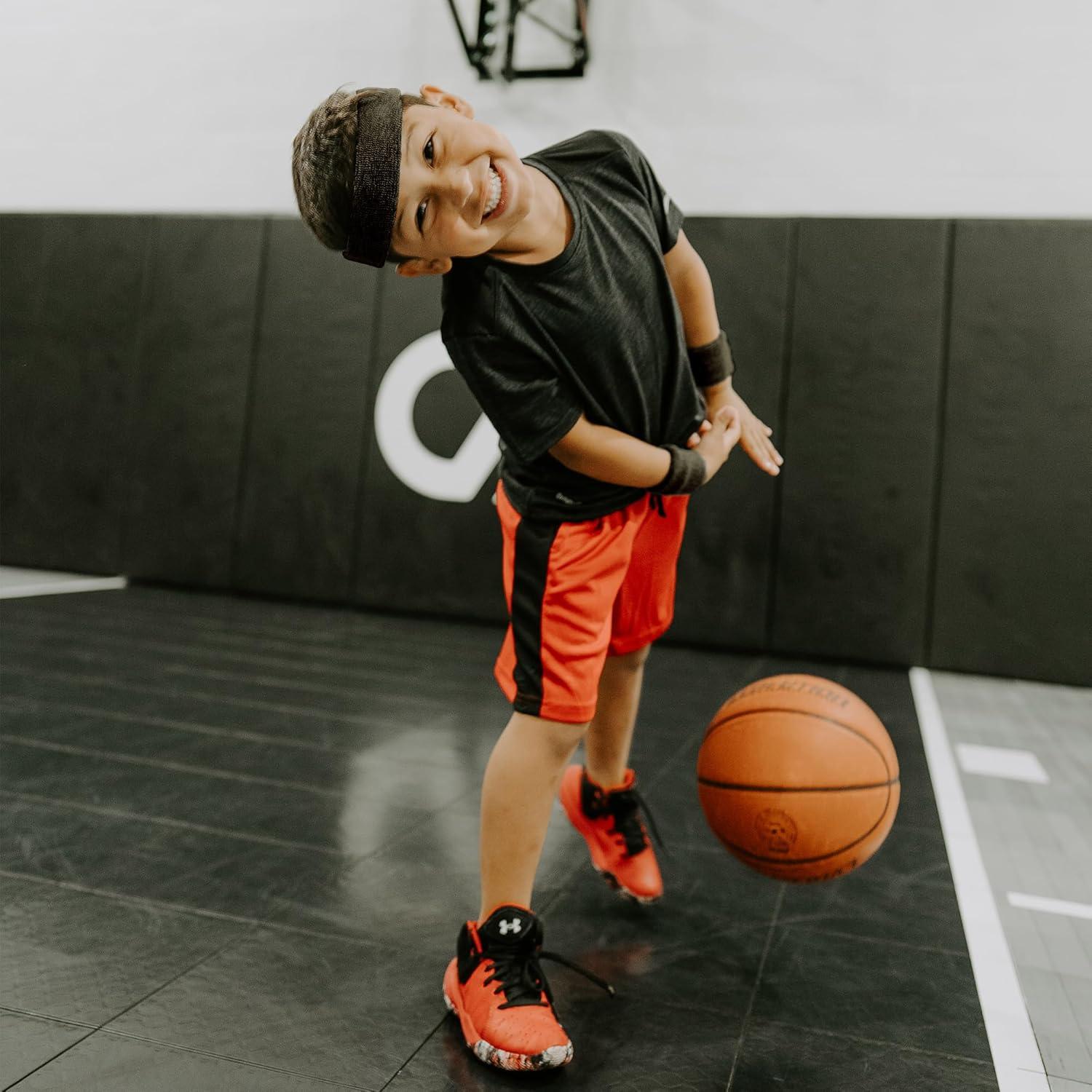 Suddora Sweatbands for Kids, Moisture Wicking 2 Wristbands and 1 Headband Set, Soft and Skin-Friendly Fabric, Moisture-Wicking Athletic Sweat Bands for Basketball, Baseball, Soccer