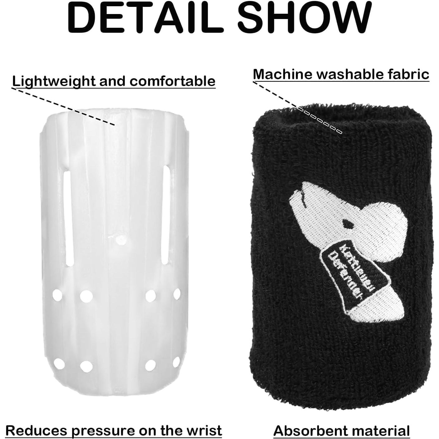 Protectores de Muñeca Kettlebell hoeslaw - Unisex, Negro