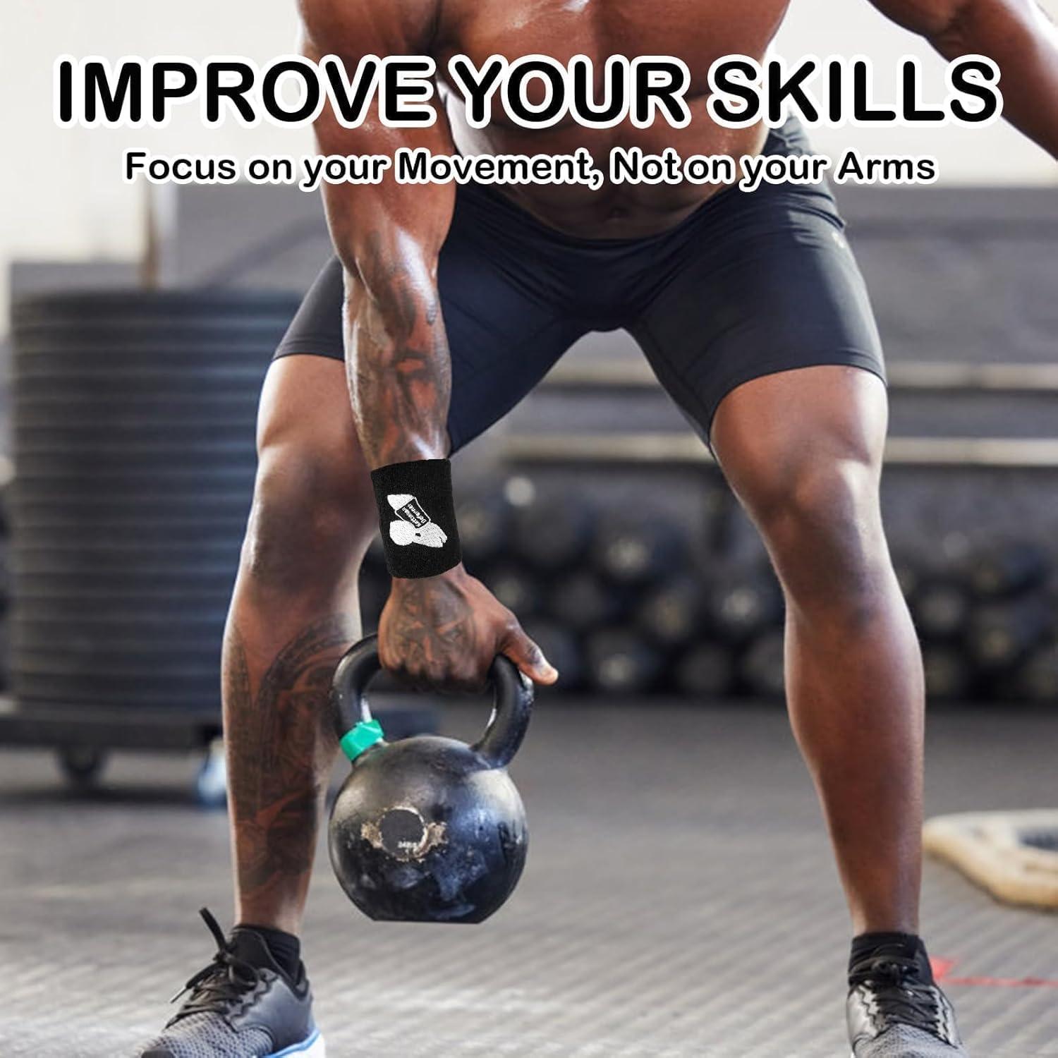 Protectores de Muñeca Kettlebell hoeslaw - Unisex, Negro