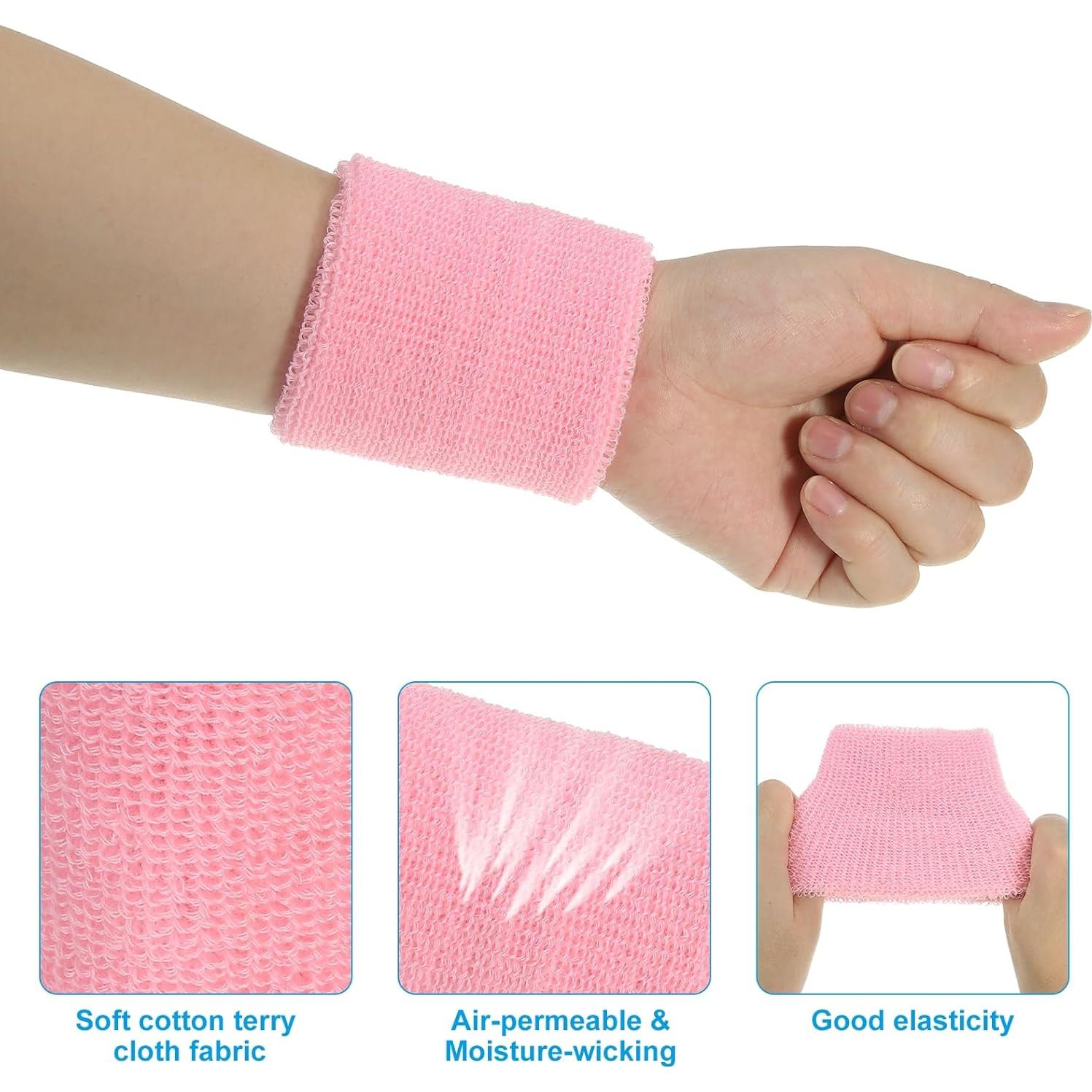 Banda de Muñeca Deportiva PATIKIL 2 Pcs Tela Absorbente 8x10 cm