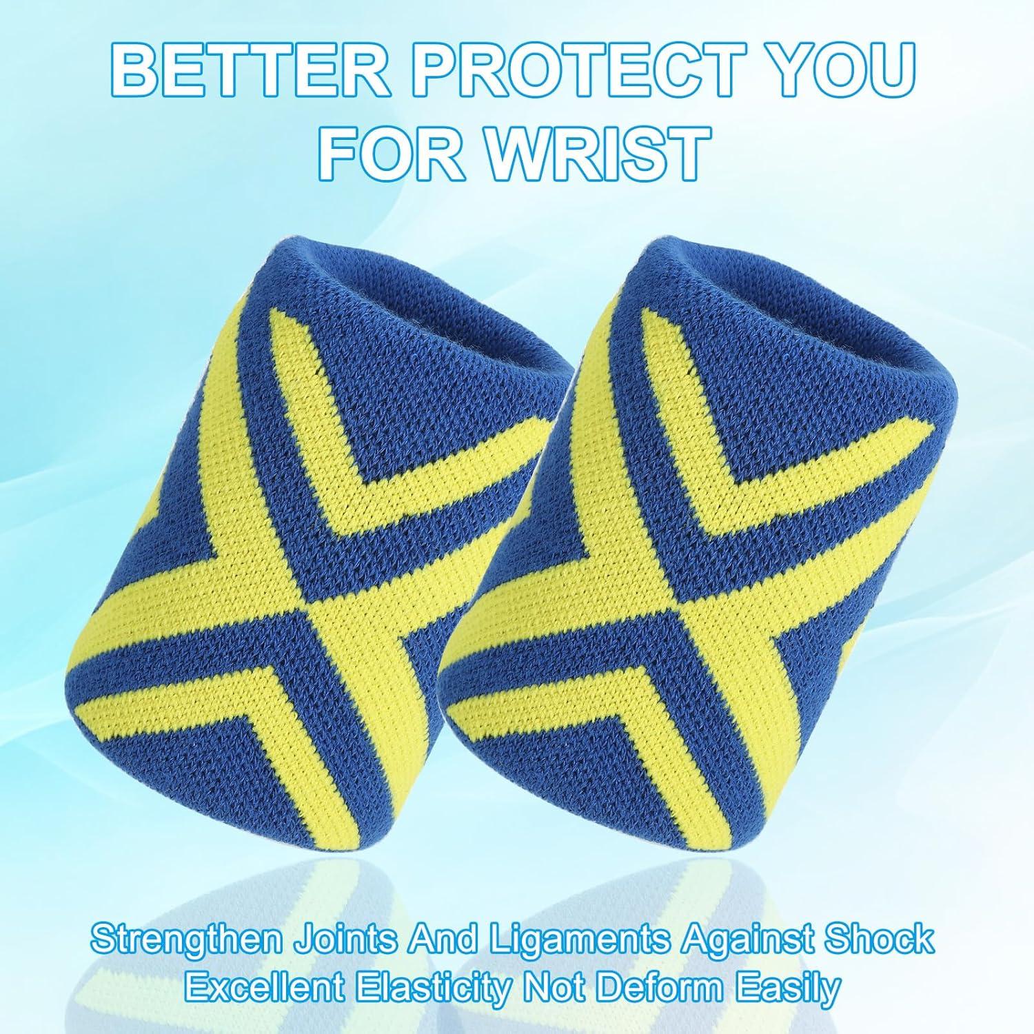 Muñequera Deportiva PATIKIL Transpirable para Baloncesto - 2 Pcs