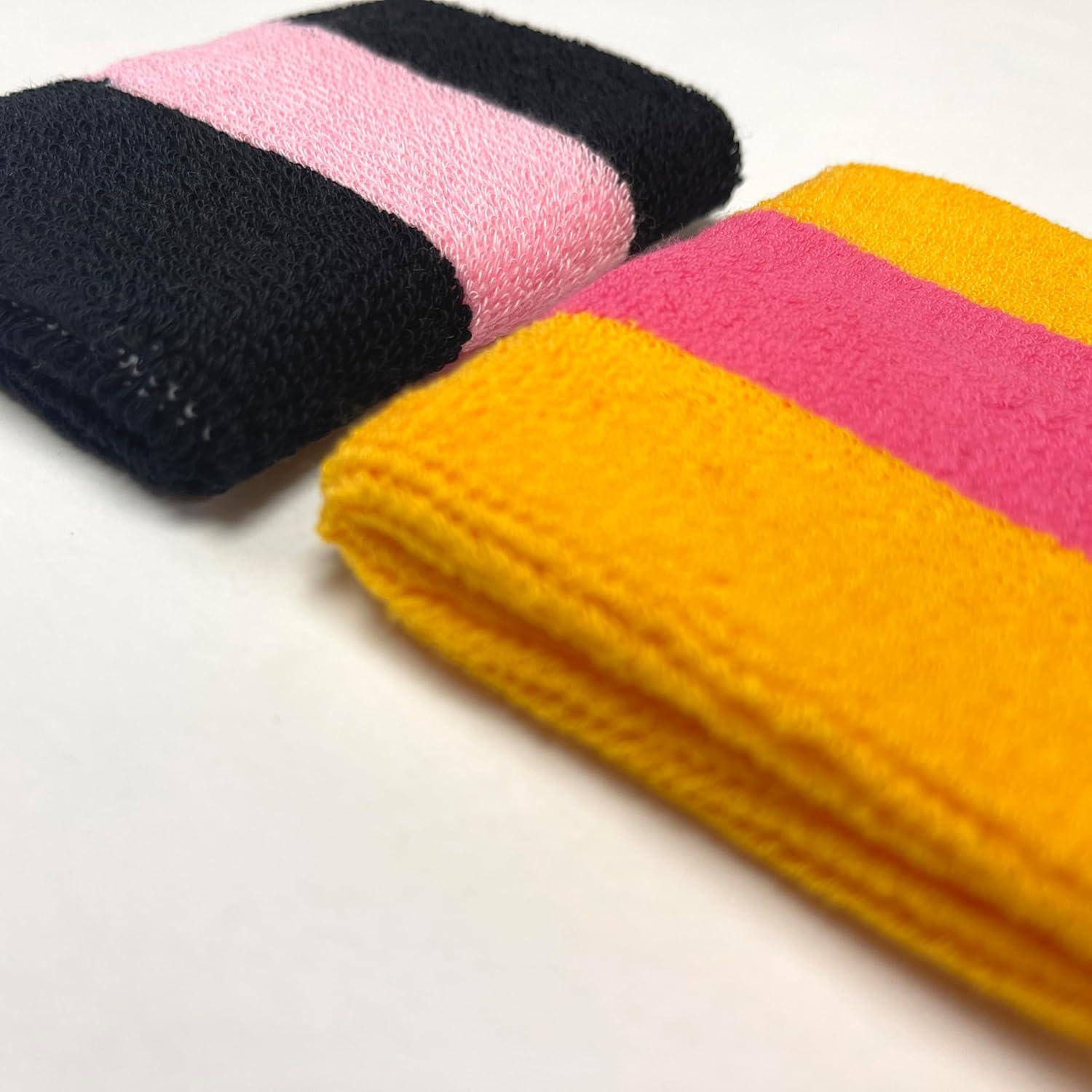 Muñequera de Tela COUVER 2 Colores Rayada 8x10 cm