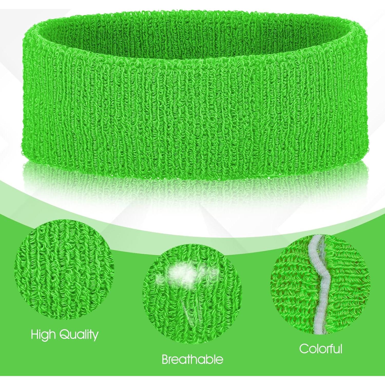 Set de Bandas para Sudor Neón EupHHonycs - 1 Diadema y 2 Muñequera