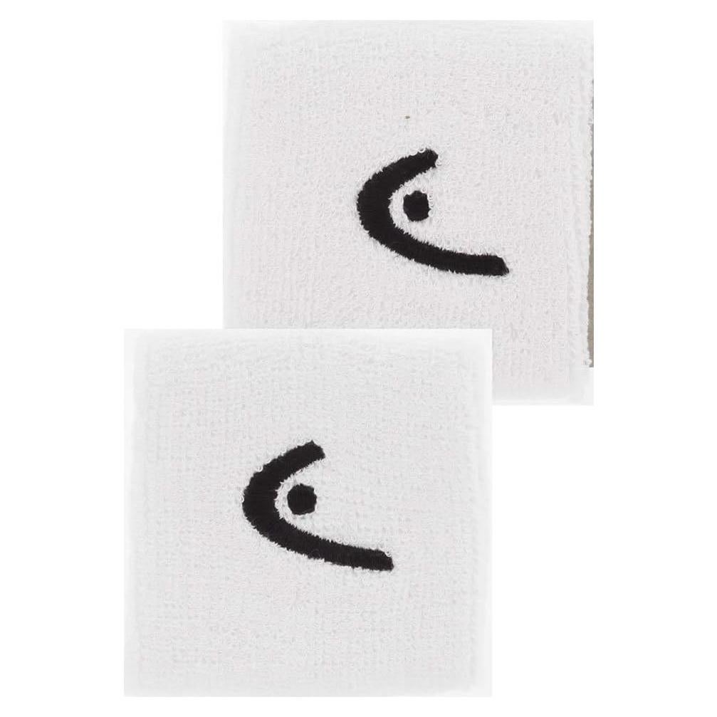 Banda de Muñeca para Tenis HEAD 2.5" Blanca - 2 Paquetes