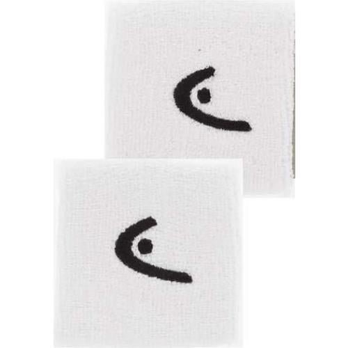 Banda de Muñeca para Tenis HEAD 2.5" Blanca - 2 Paquetes