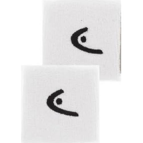 Banda de Muñeca para Tenis HEAD 2.5" Blanca - 2 Paquetes