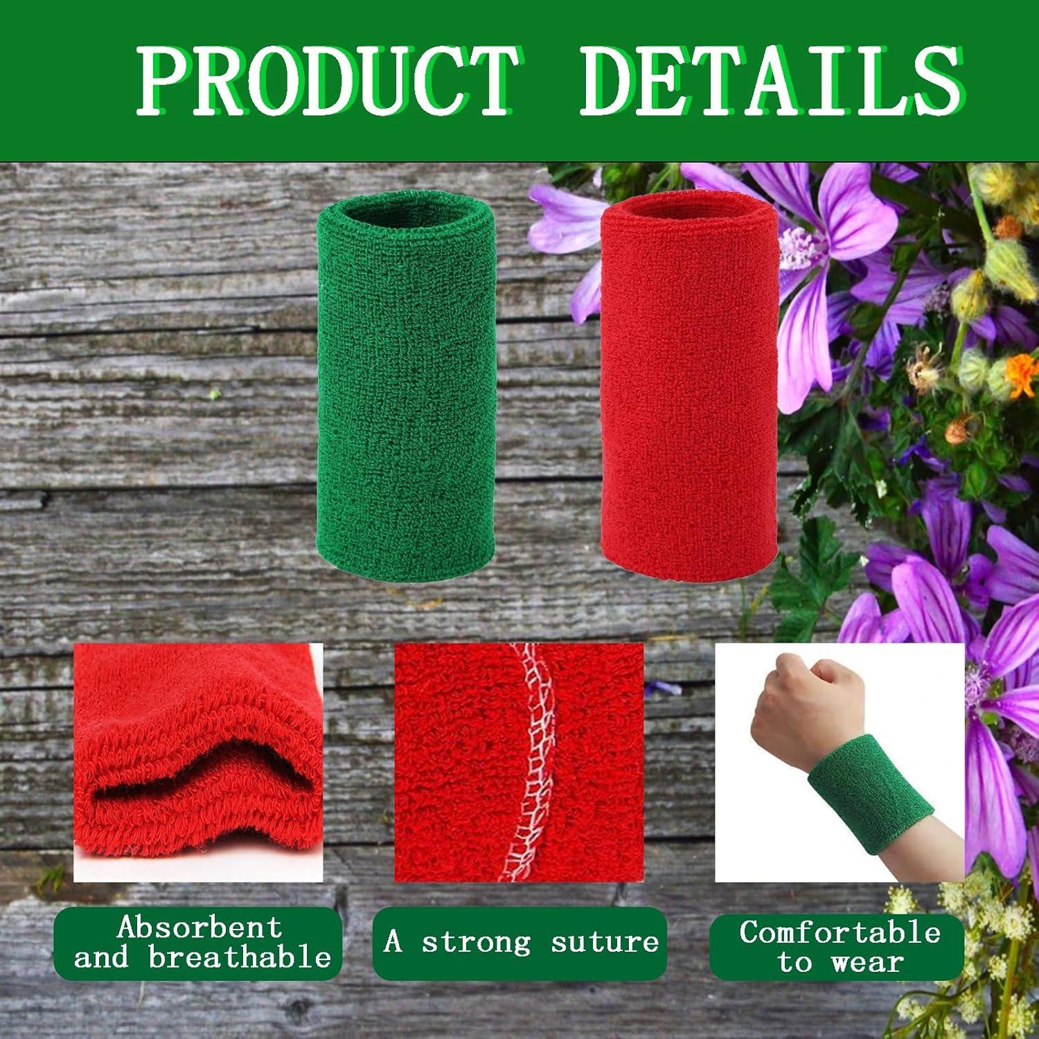 Muñequera de Sudor LJHYSD 4 Piezas Algodón Transpirable