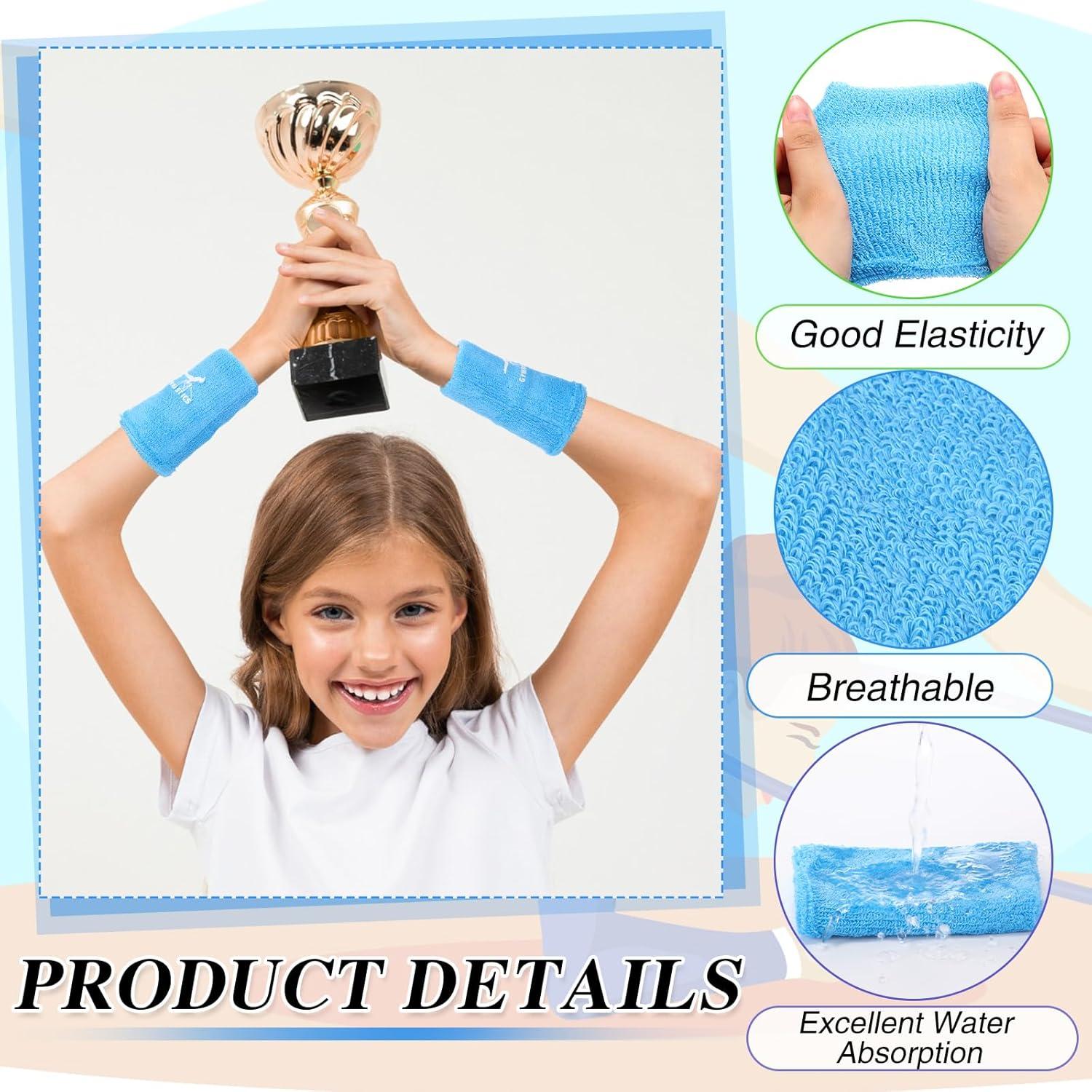 Muñequera de Gimnasia Blosssound 4 Pares 8x10 cm Colores