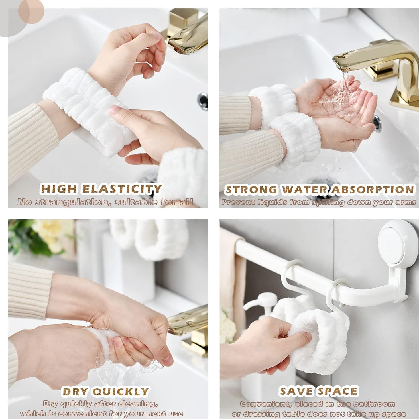 Muñequera de Lavado de Cara JANFUN 8PCS Microfibra Leopardo