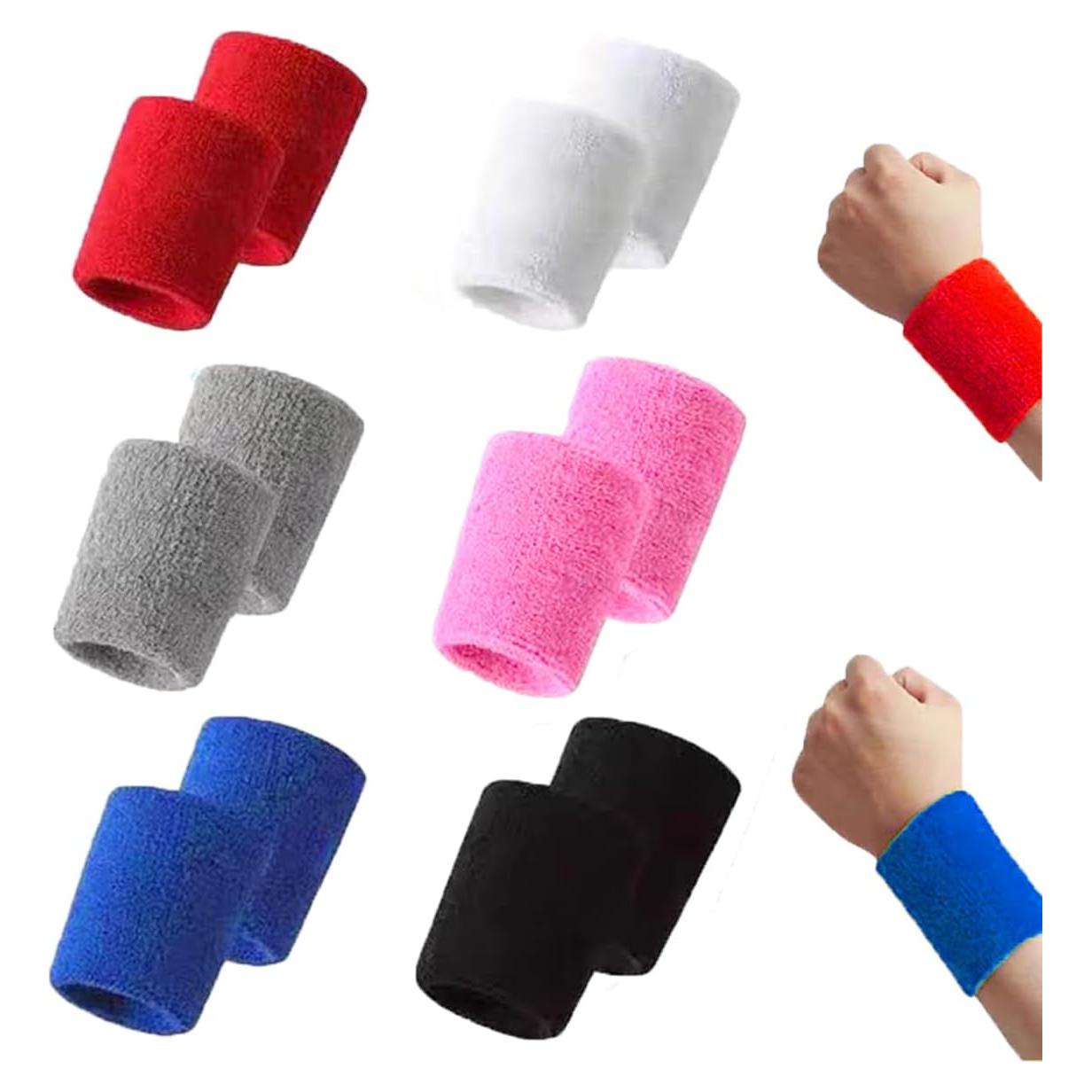 12 Muñequera Deportiva Unisex EAEDMY Absorbente de Sudor