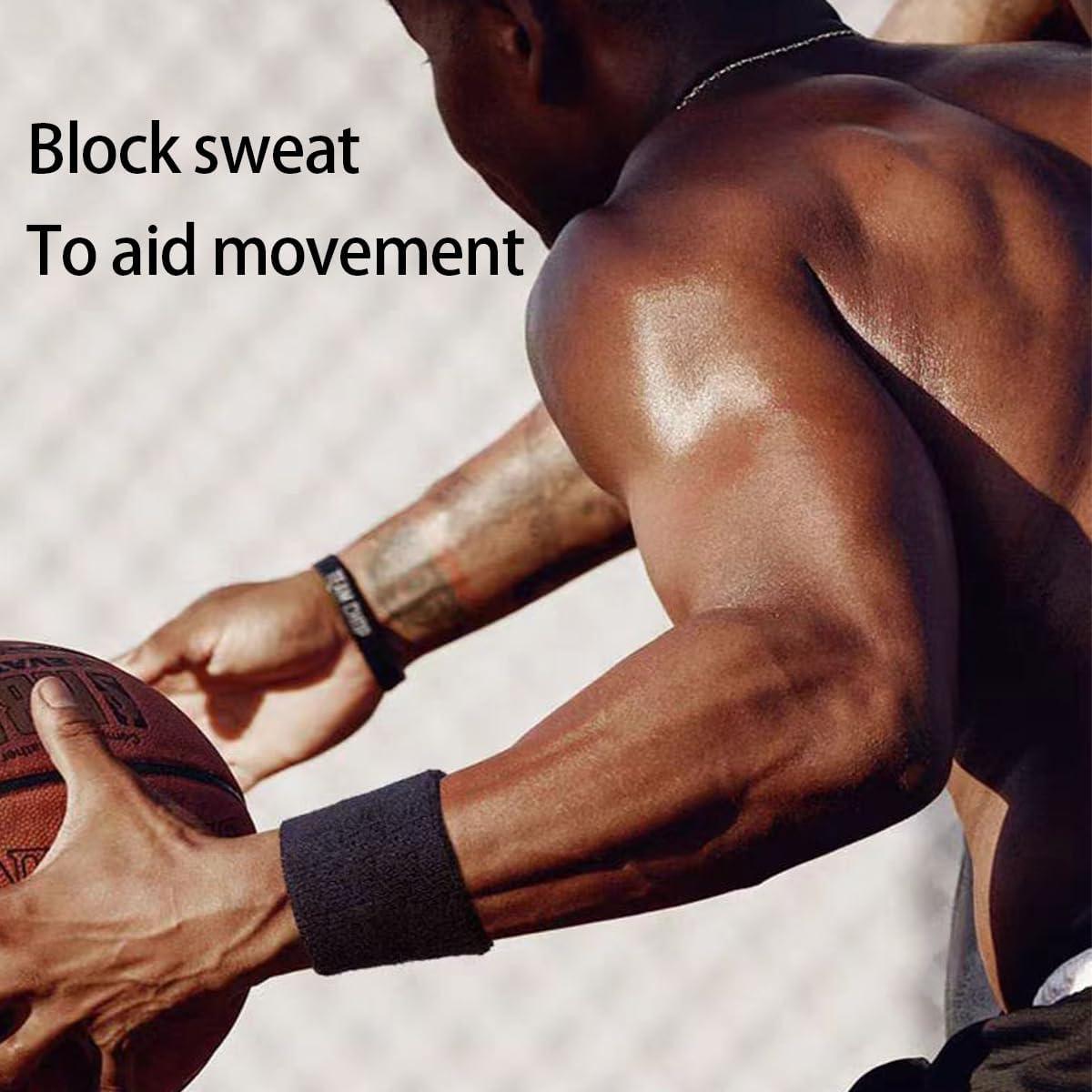 12 Muñequera Deportiva Unisex EAEDMY Absorbente de Sudor