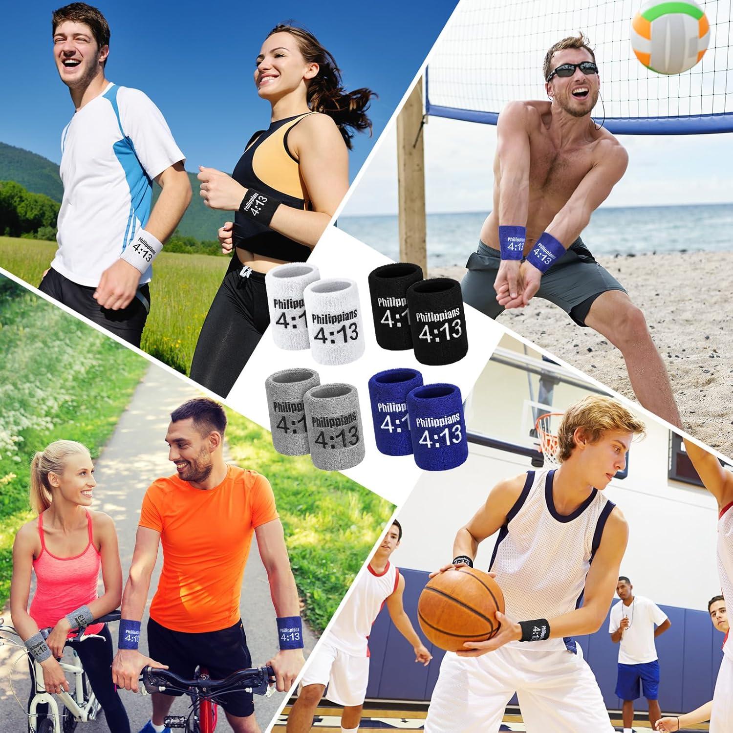 Pulseras de Fe Soulchen 4 Pares Filipenses 4:13 Unisex