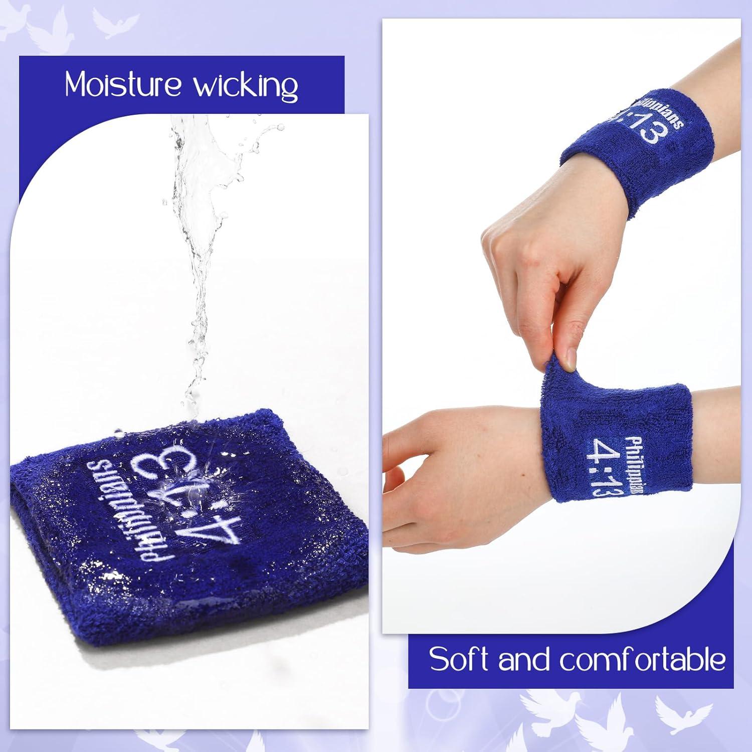 Pulseras de Fe Soulchen 4 Pares Filipenses 4:13 Unisex