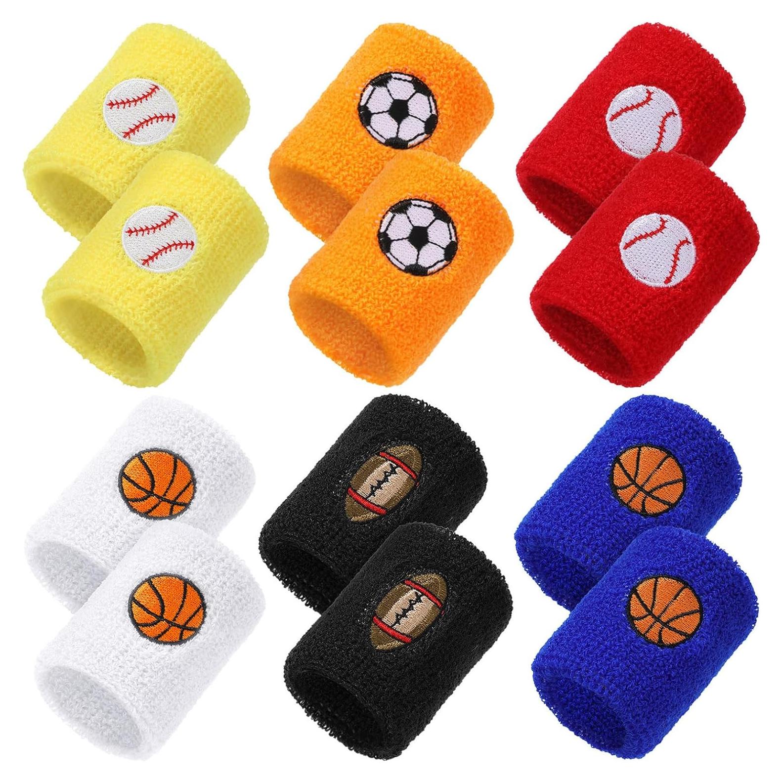 24 Pulseras Deportivas Gejoy para Niños - Toalla Colorida