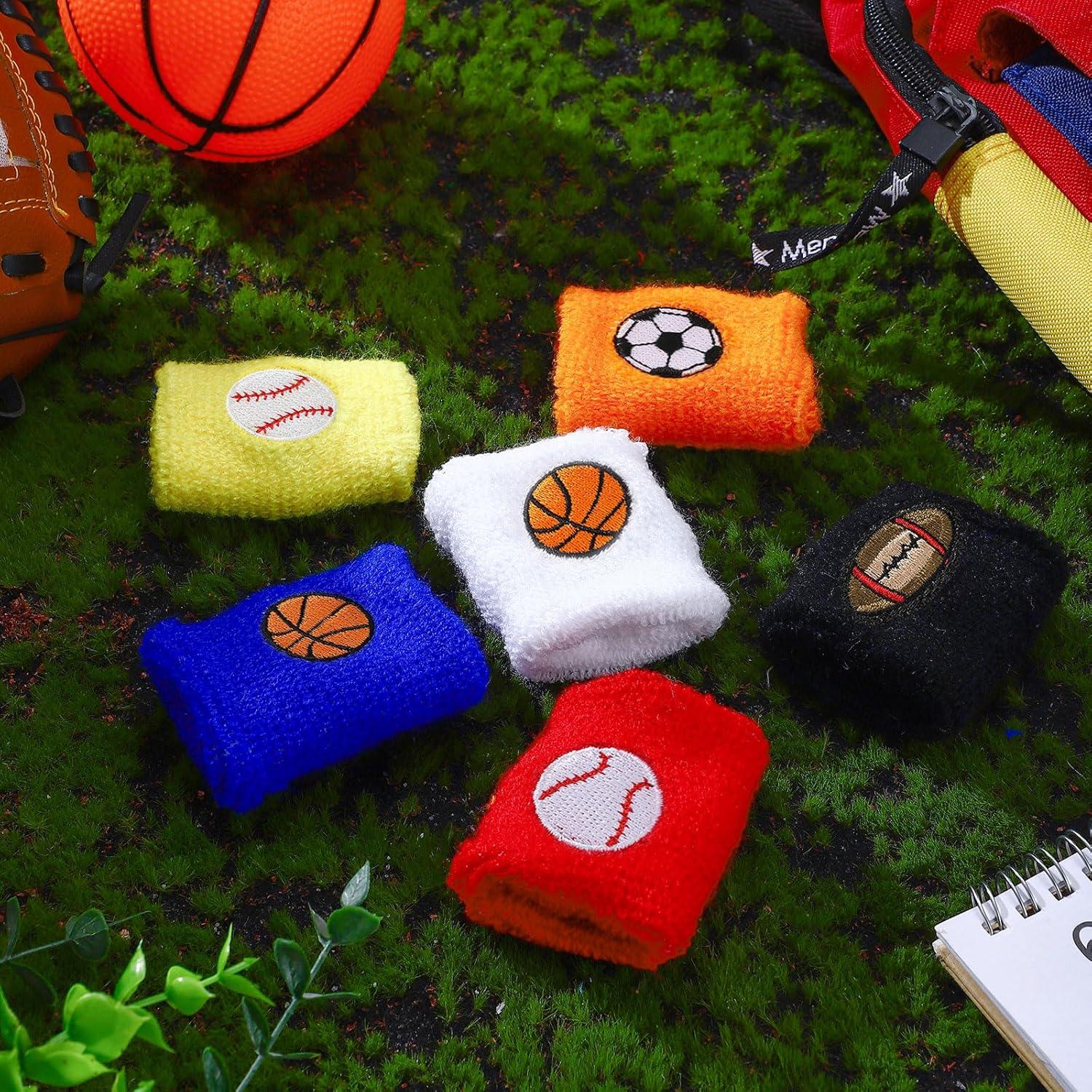 24 Pulseras Deportivas Gejoy para Niños - Toalla Colorida