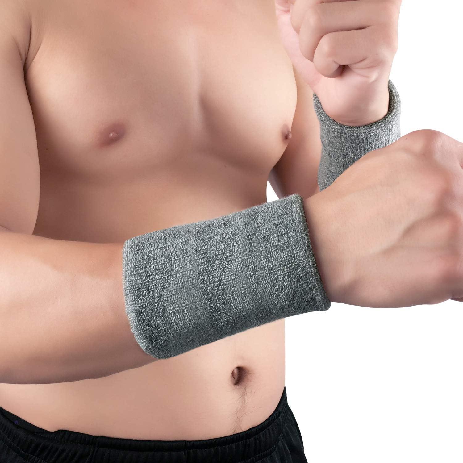 Muñequera Deportiva Toalla Yuyeran 3 Colores Talla Única