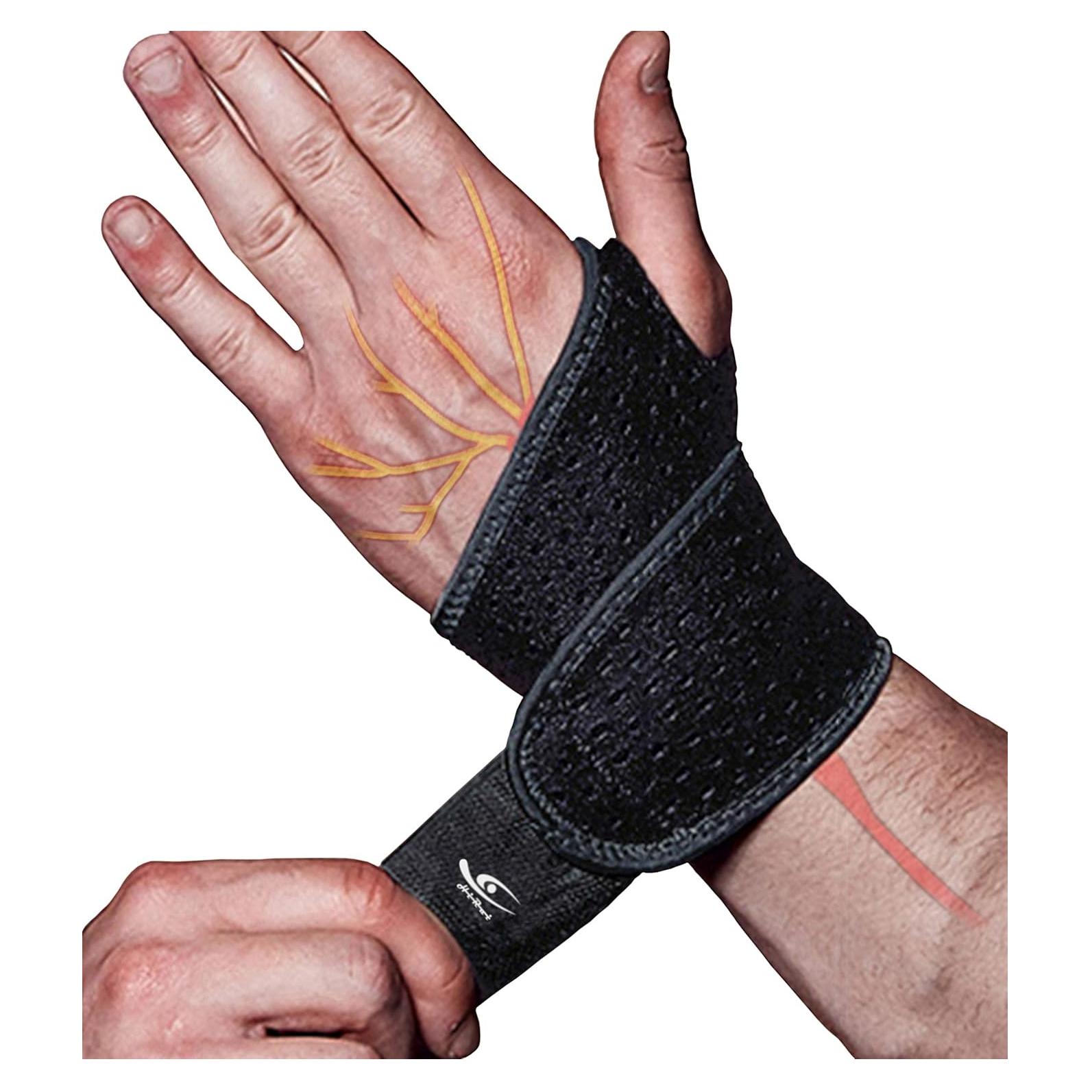 Correa de Compresión para Muñeca HiRui - Soporte Ajustable Negro