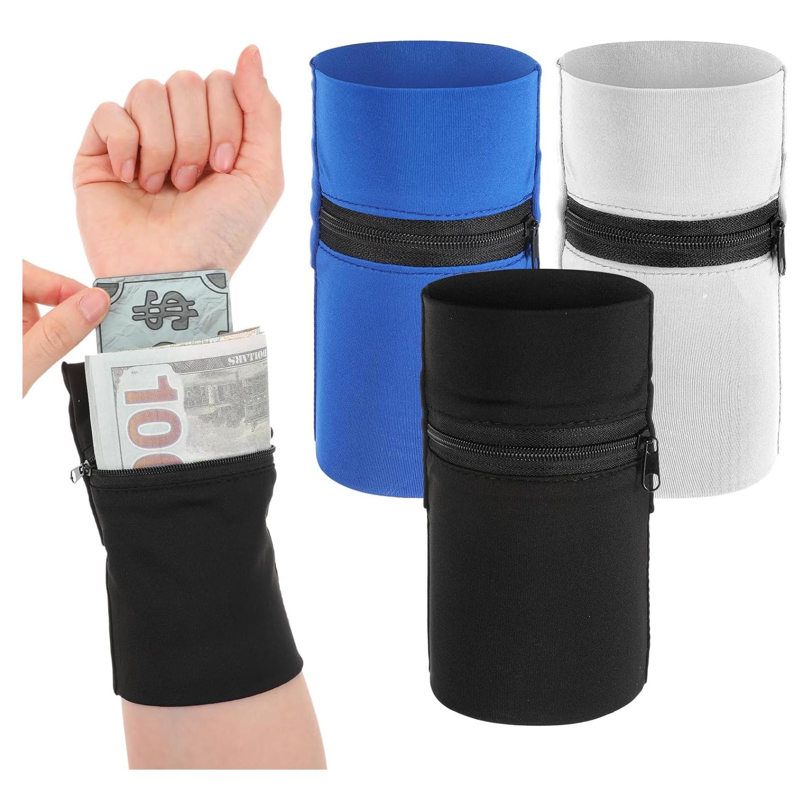 3 Piezas Cartera de Muñeca Nogeqi para Hombres y Mujeres - Antirrobo