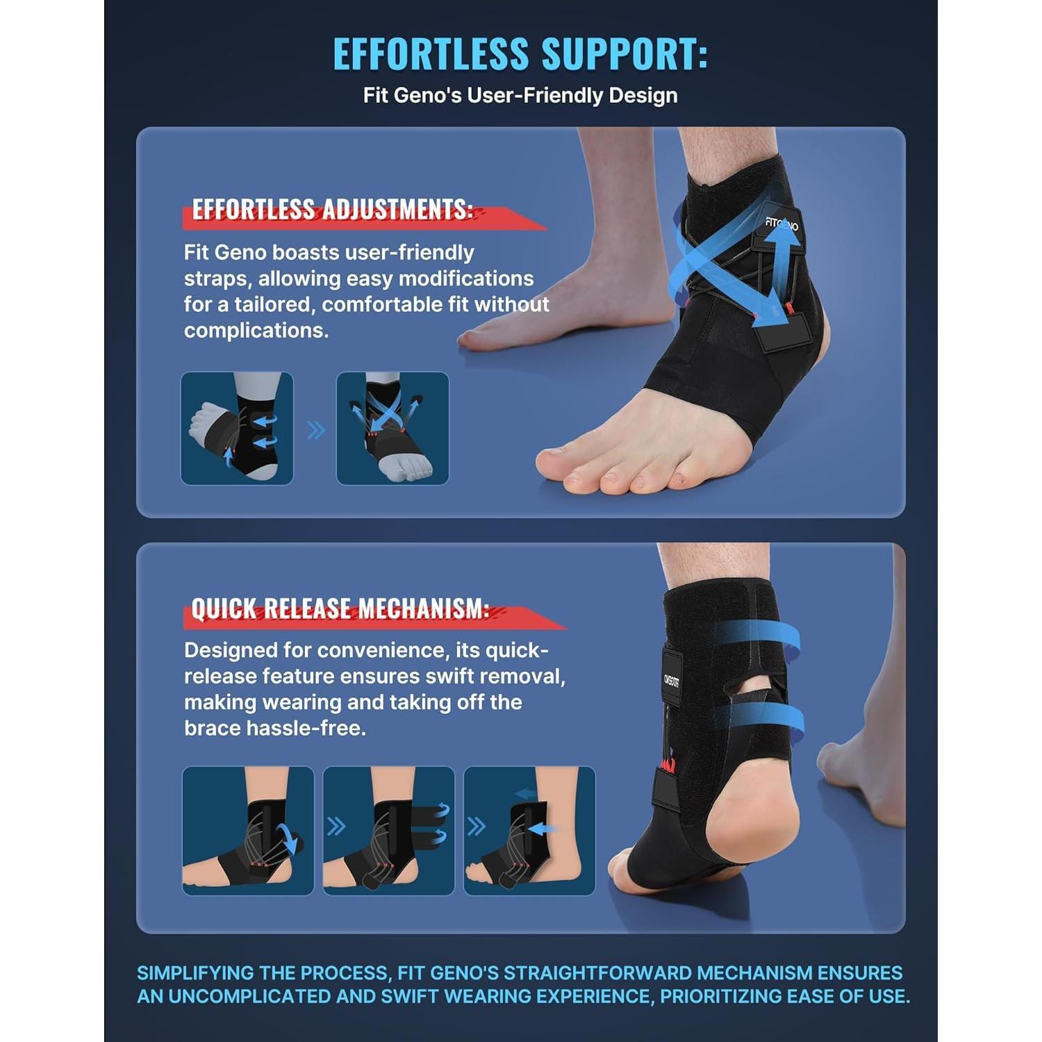 Faja de Tobillo Fit Geno XS/S Izquierda - Soporte Ajustable