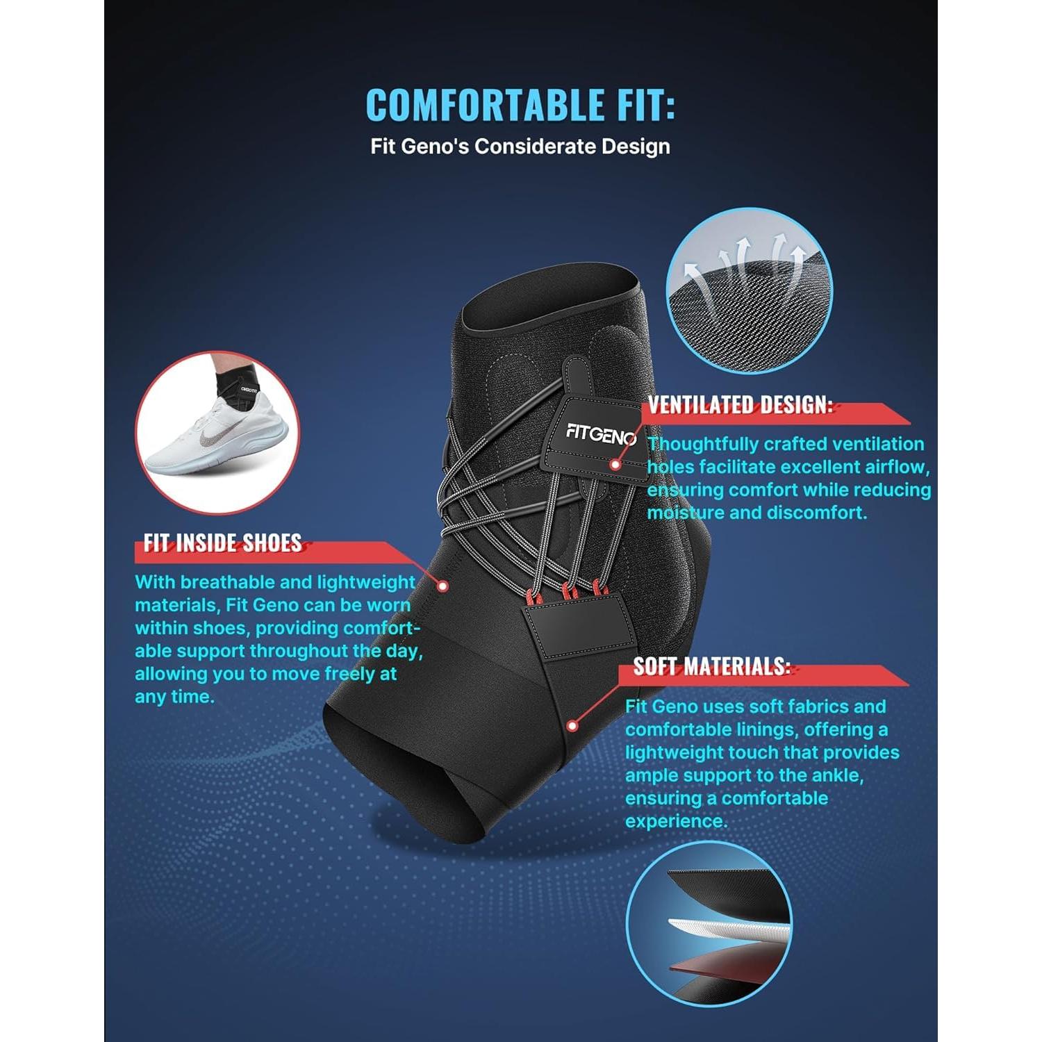 Faja de Tobillo Fit Geno XS/S Izquierda - Soporte Ajustable