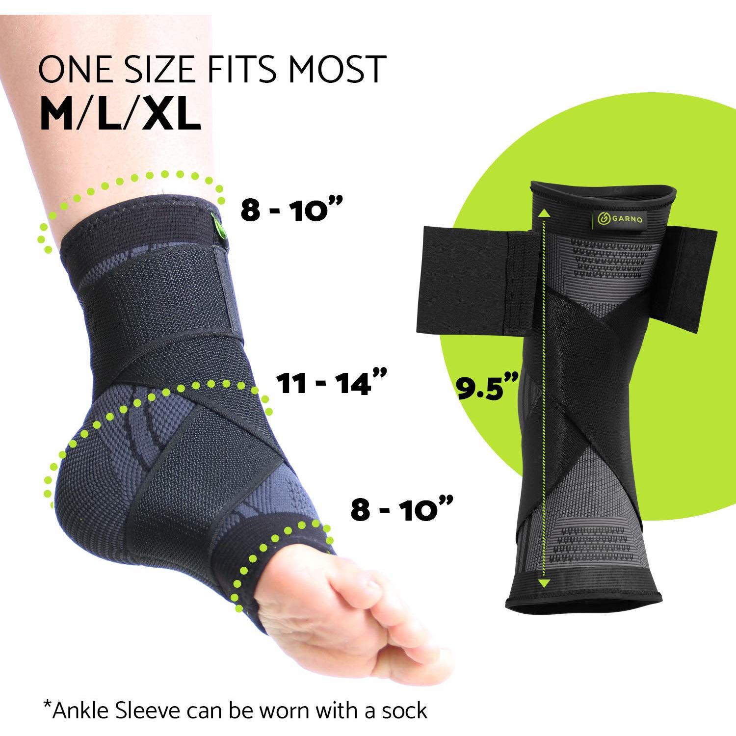 Faja para Tobillo GARNO - Compresión Ajustable Unisex, Alivio Fascitis Plantar