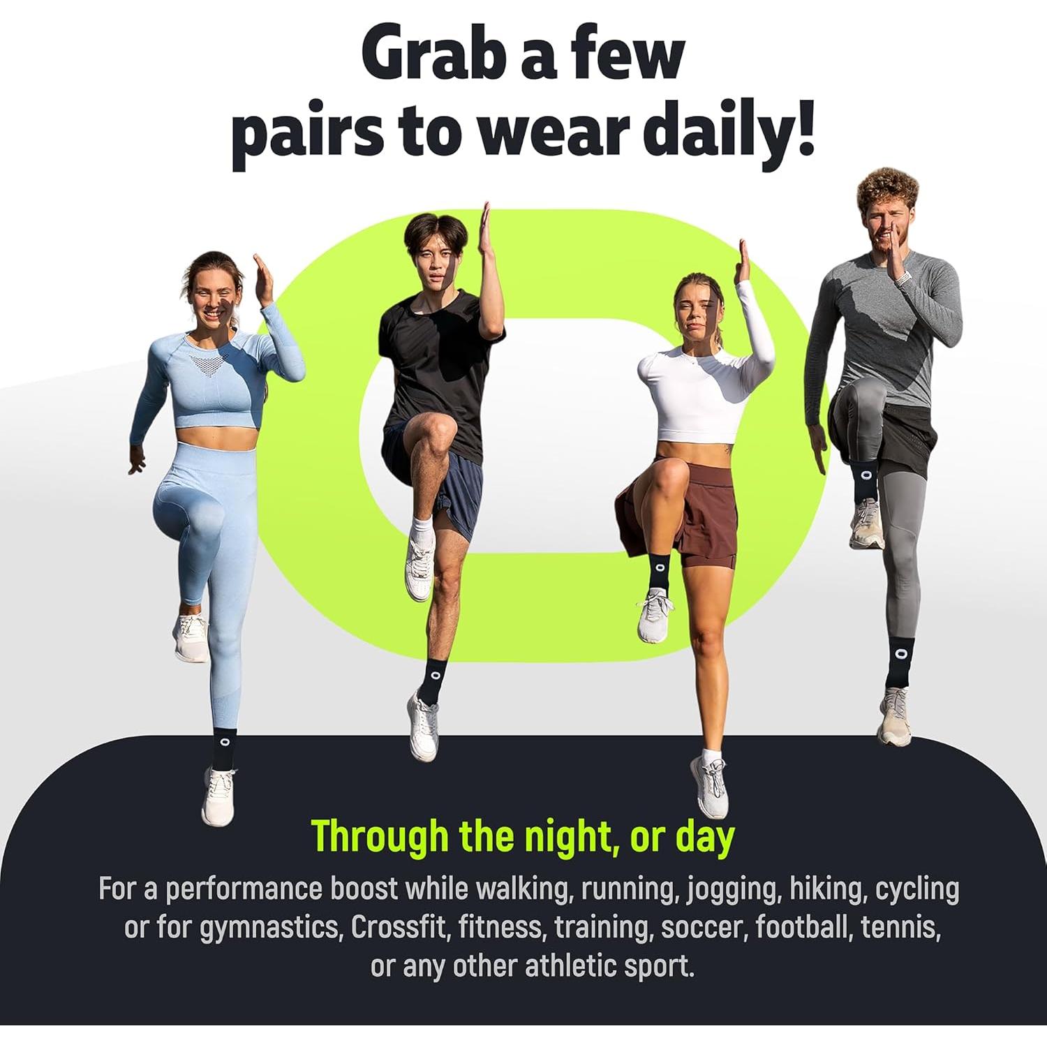 Manga de Compresión para Tobillo Crucial - Soporte Unisex