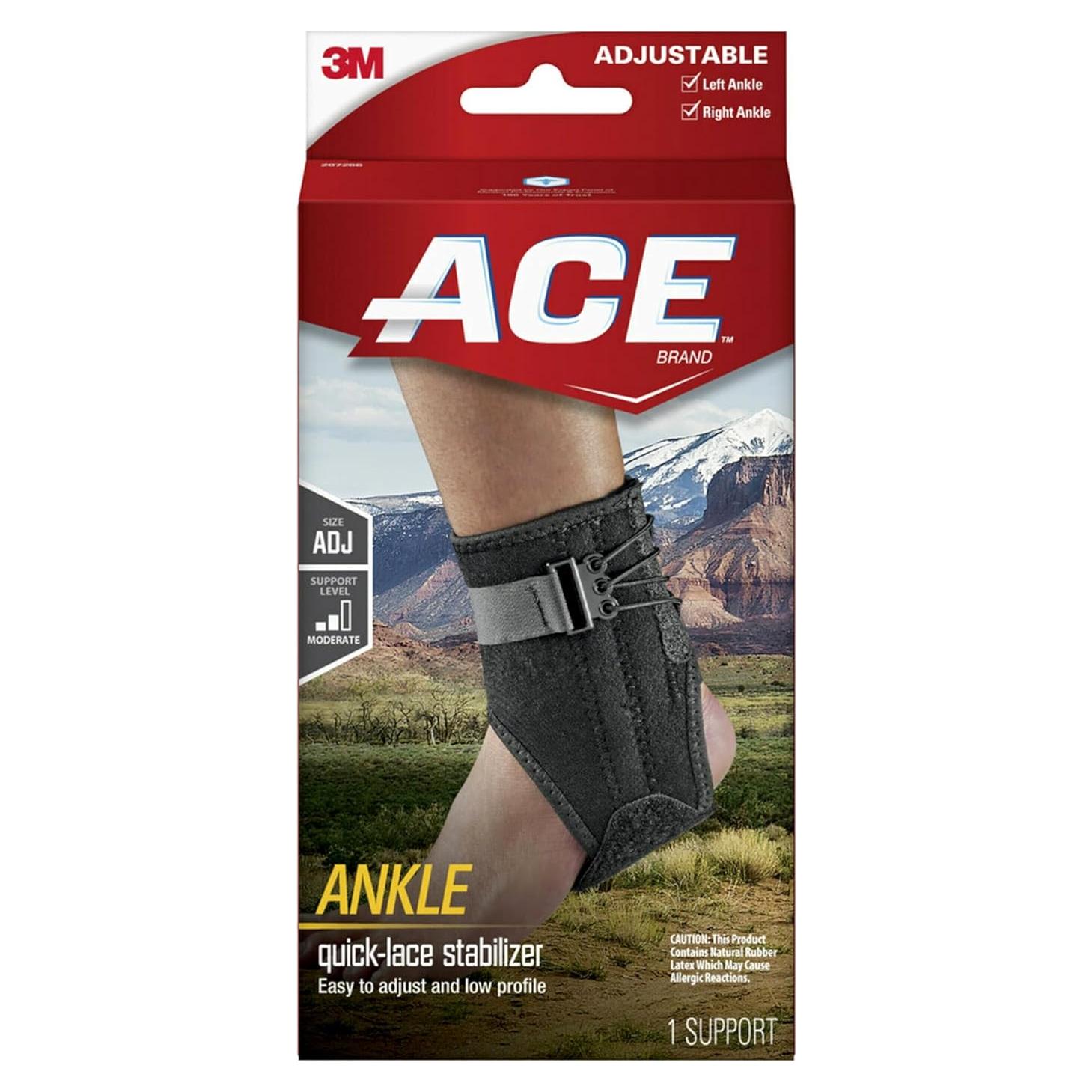 Férula para Tobillo ACE con Estabilizadores Laterales Ajustable