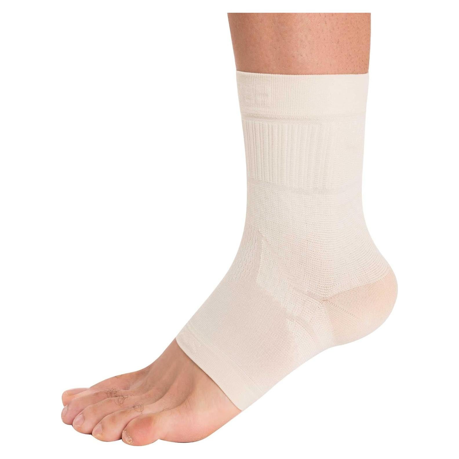 Soporte de Tobillo Zensah - Compresión para Esguinces - Beige