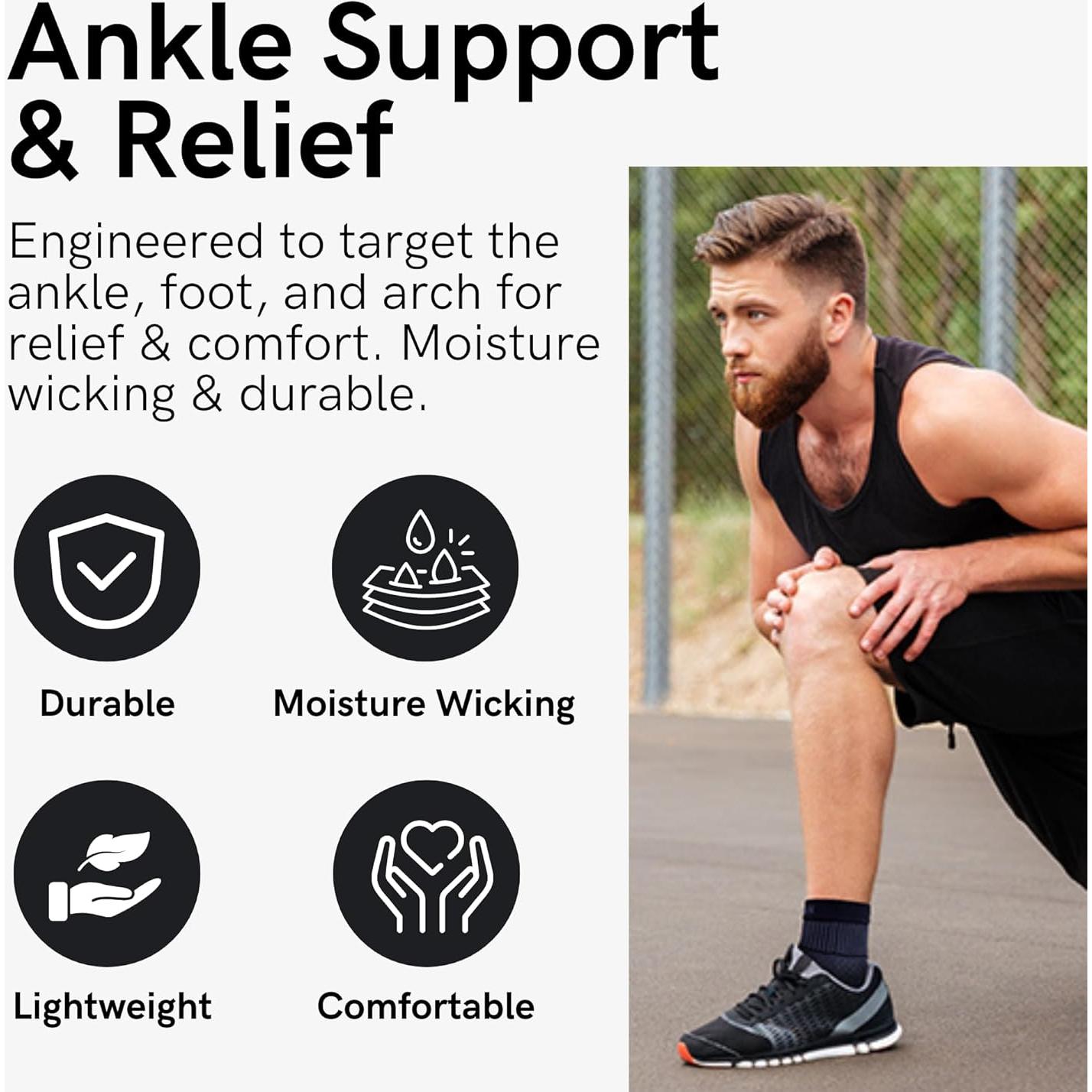 Soporte de Tobillo Zensah - Compresión para Esguinces - Beige