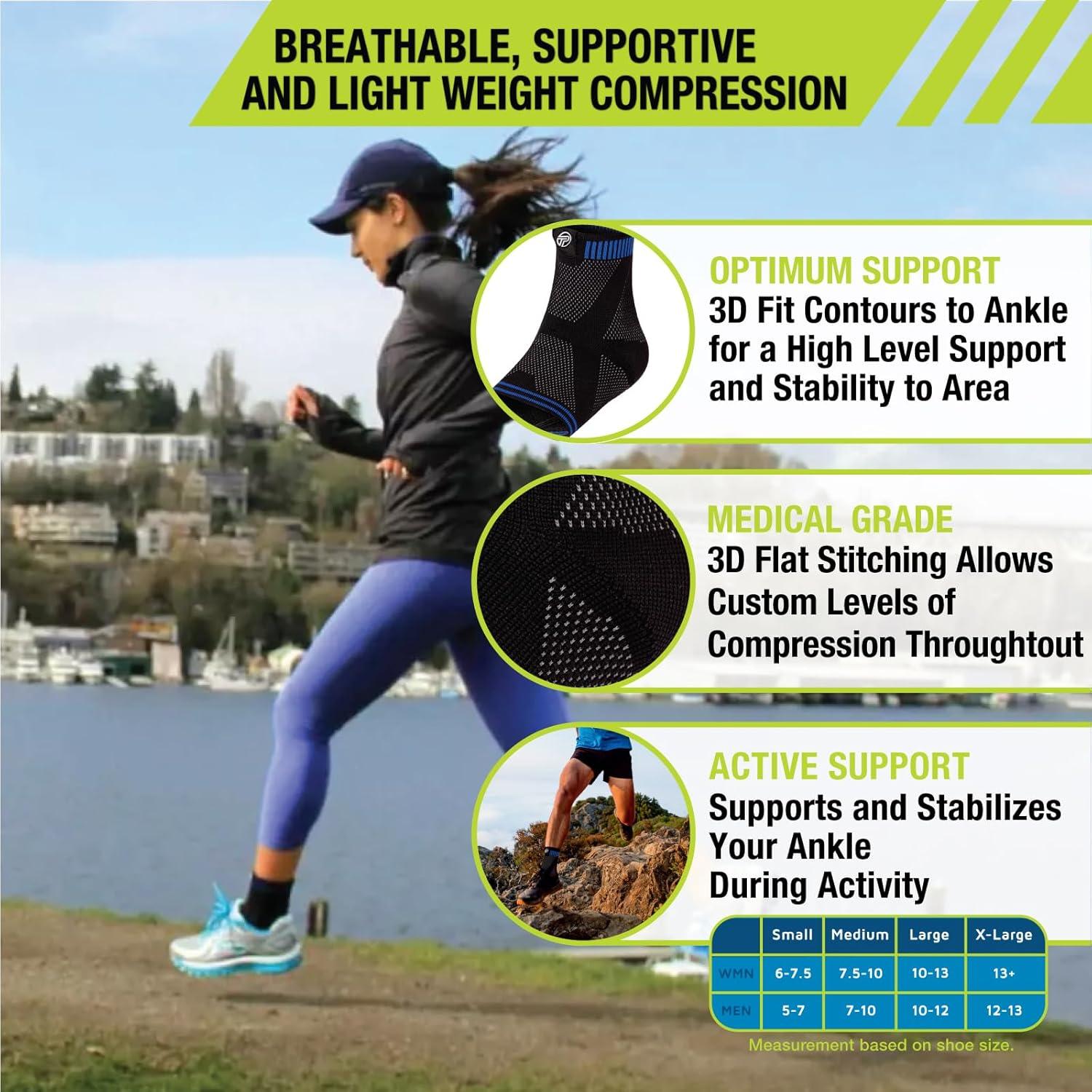 Soporte de Tobillo 3D Pro-Tec Athletics Mediano Transpirable