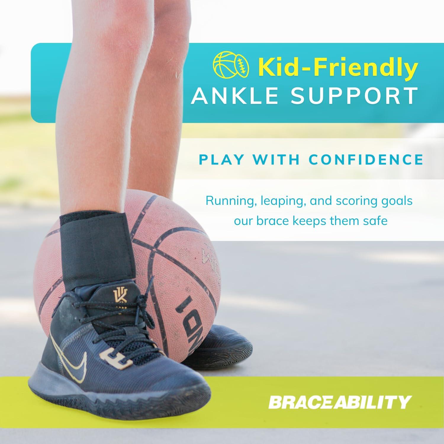 Faja de Tobillo BraceAbility para Niños - Soporte Figura 8 XS