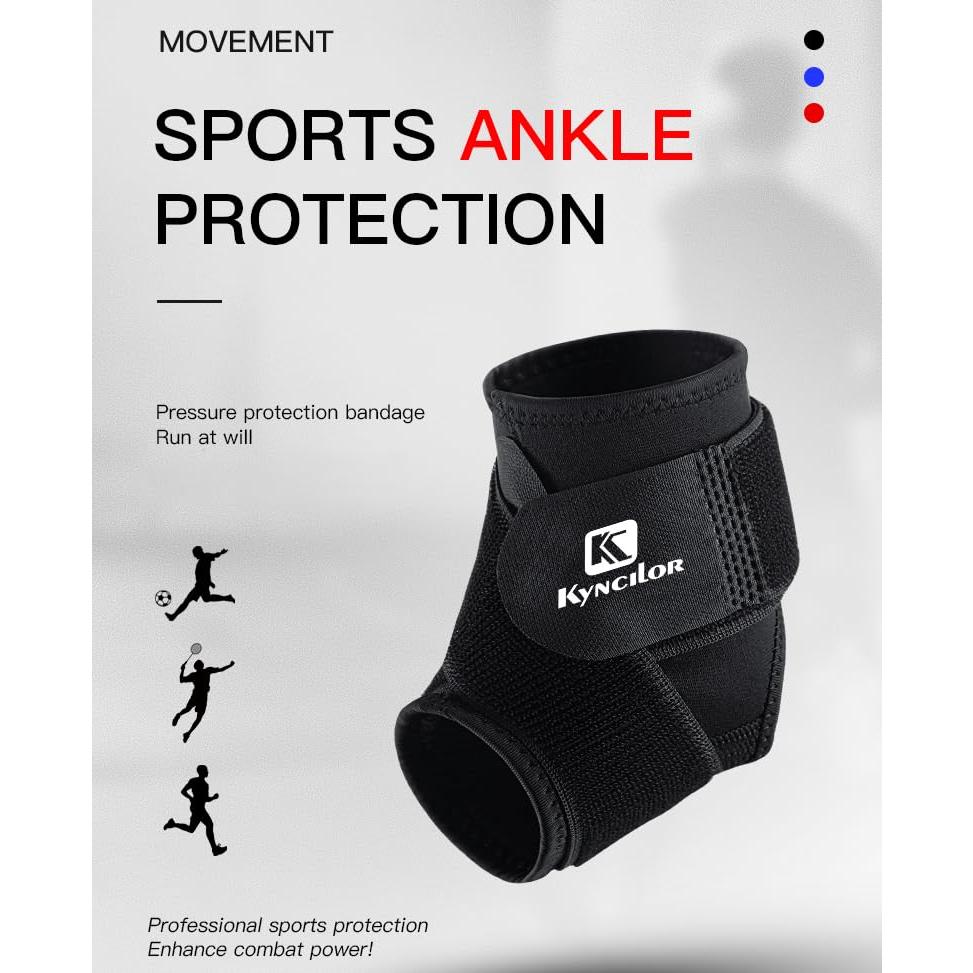 Férula de Tobillo SUJAYU Compresión Ajustable Negro Grande