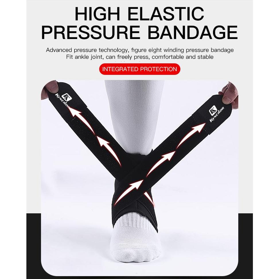 Férula de Tobillo SUJAYU Compresión Ajustable Negro Grande