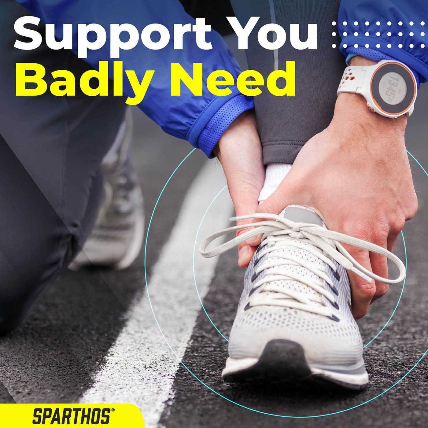 Férula de Tobillo Sparthos Ajustable - Soporte para Lesiones - Gris Grande