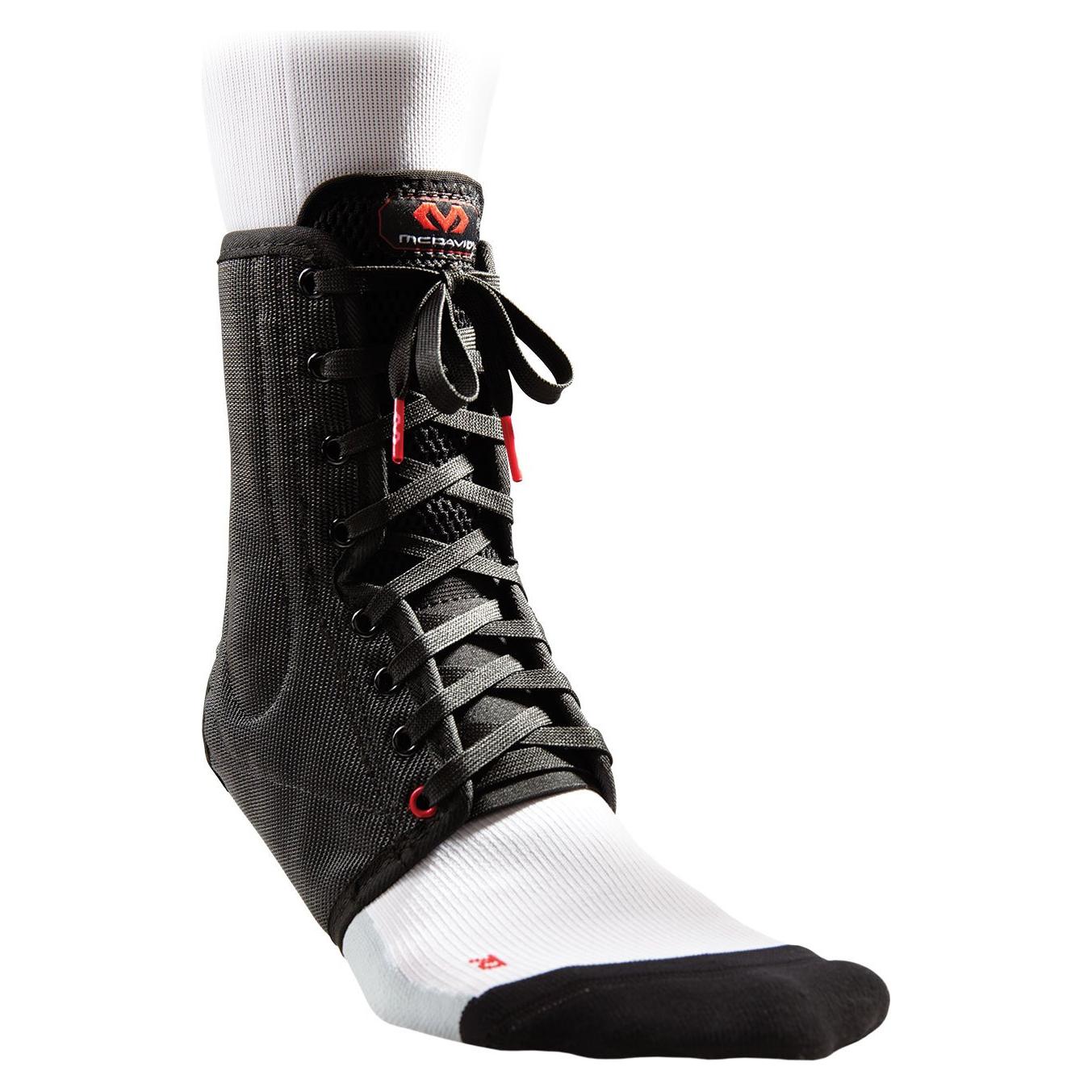 Tobillera Ligera McDavid 199 con Cordones Negro X-Pequeño