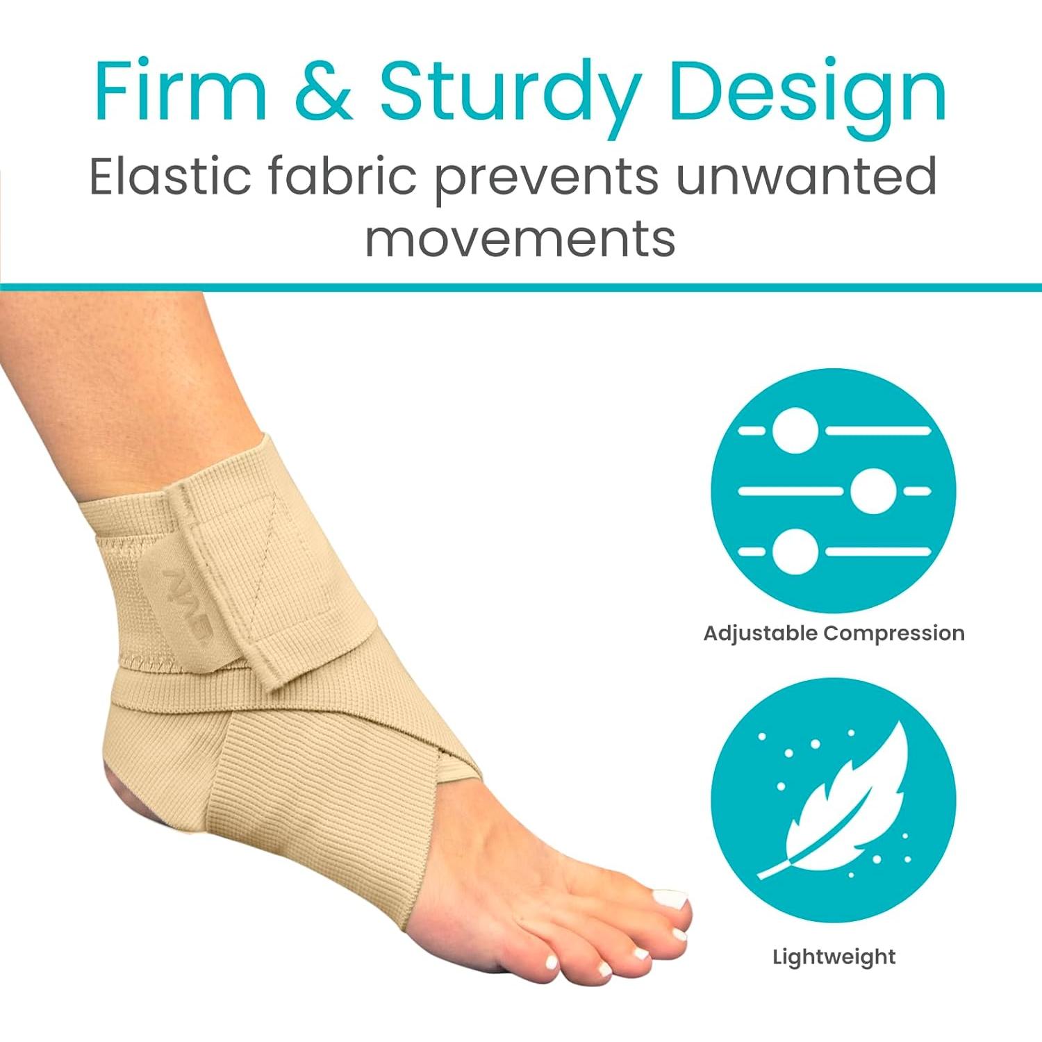 Faja de Tobillo Vive - Soporte Compresivo Beige (2 Piezas)