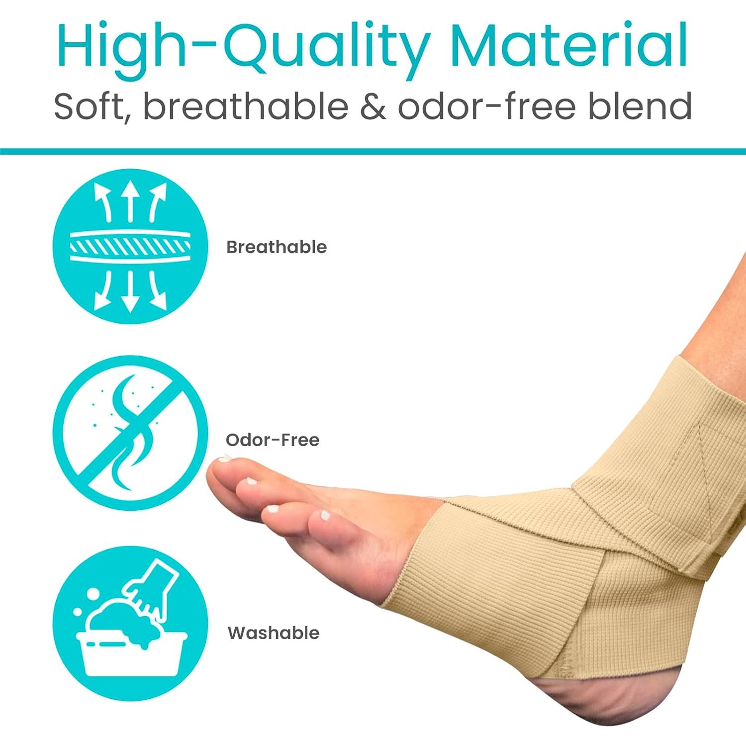 Faja de Tobillo Vive - Soporte Compresivo Beige (2 Piezas)