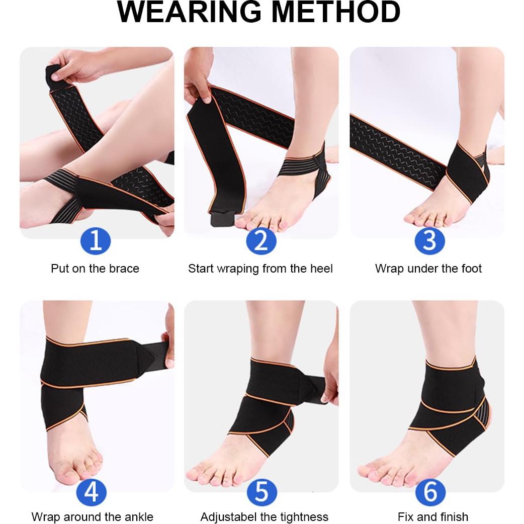 Soporte de Tobillo Ajustable SUJAYU para Esguince - Gris