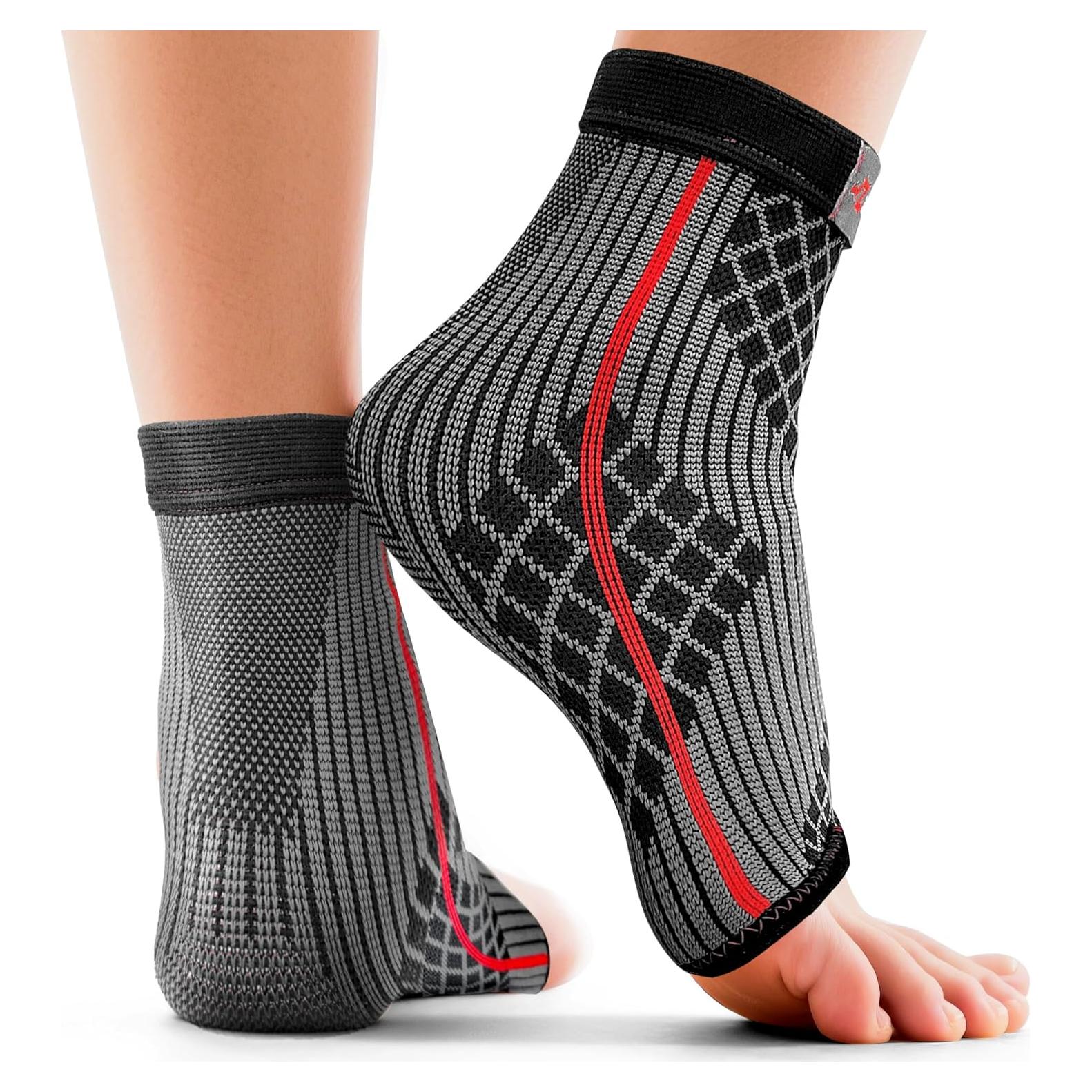 Mangas de Compresión para Tobillo ZOYER - 2 Unidades, Grande