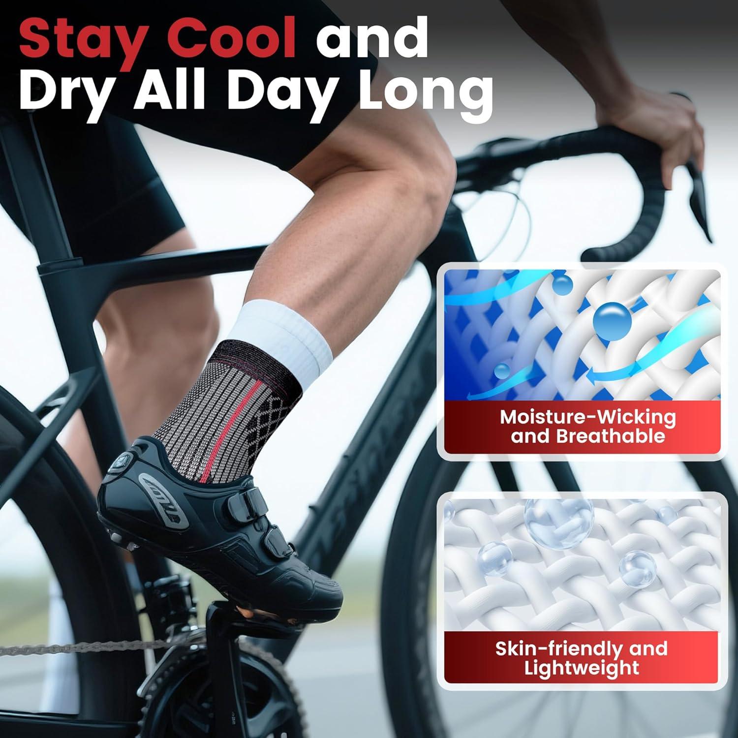 Mangas de Compresión para Tobillo ZOYER - 2 Unidades, Grande