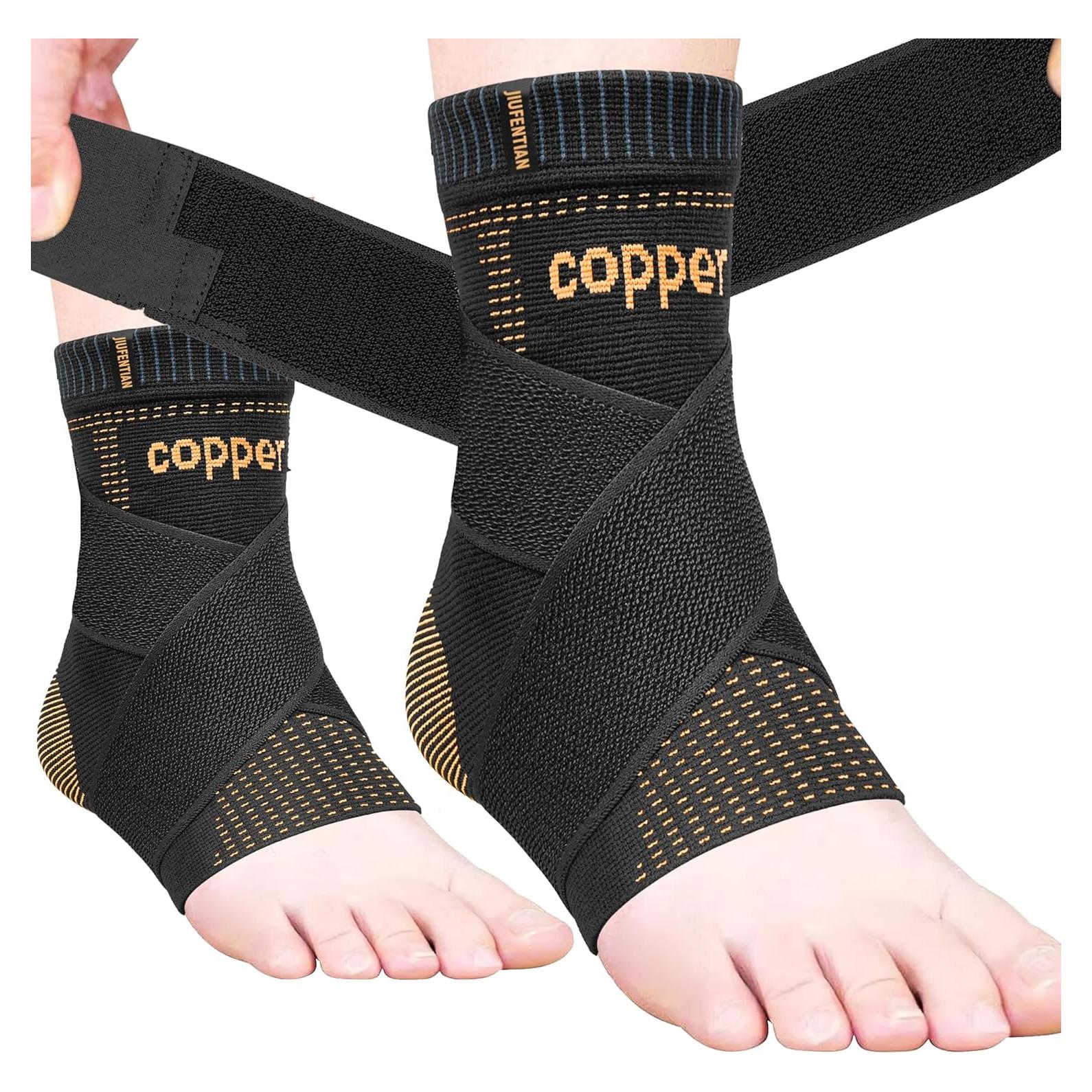 Férula de Tobillo JIUFENTIAN Ajustable con Cobre - Soporte para Esguince