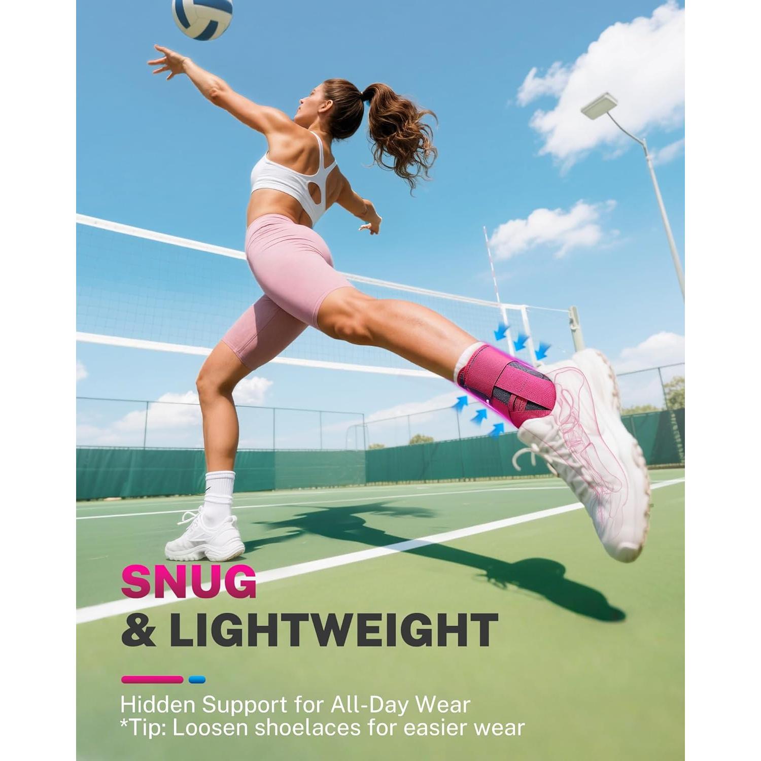 Férula para Tobillo Fitomo M Rosa Ajustable para Tendinitis